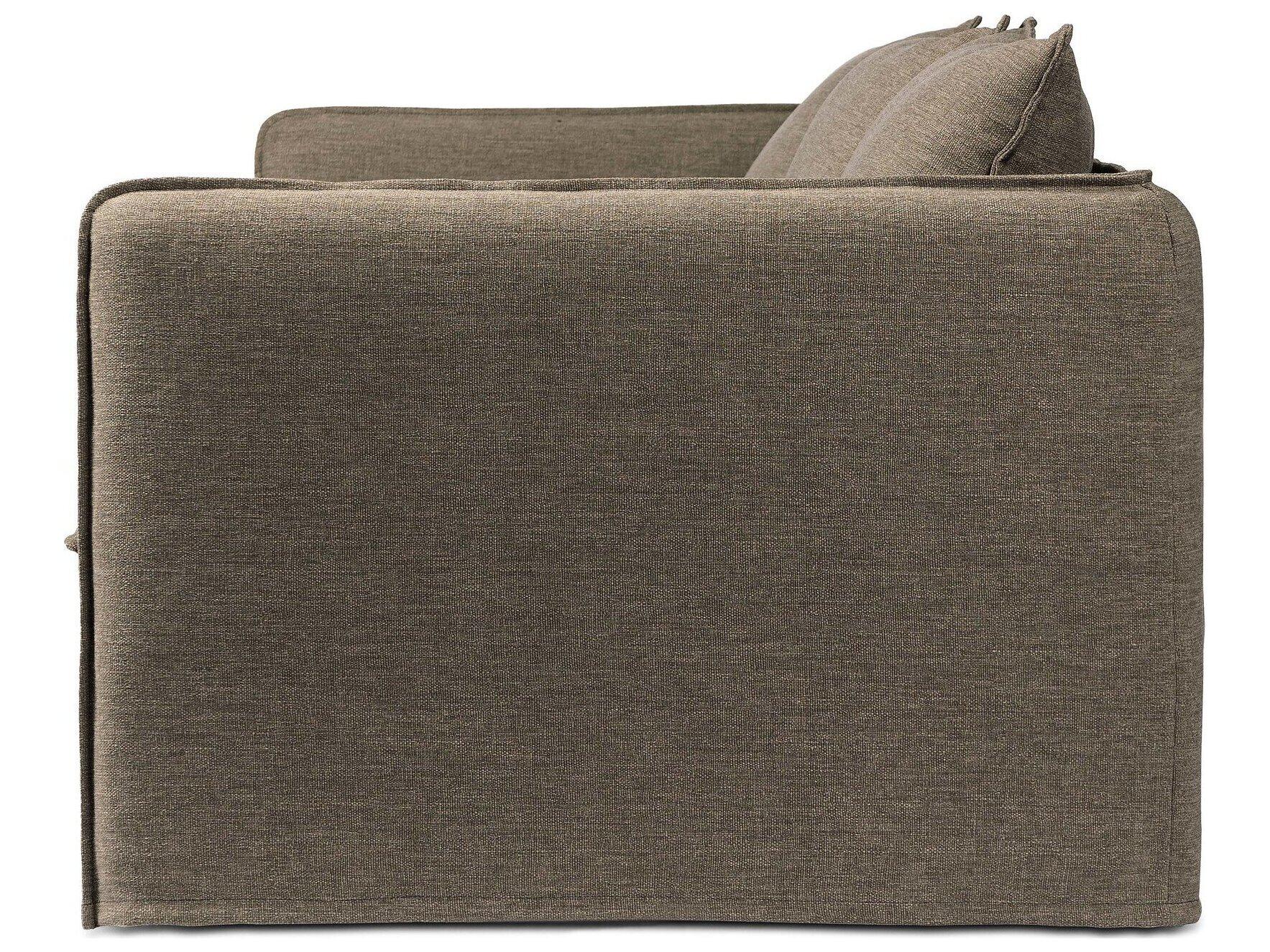Four Hands Outdoor Westgate Andre Polypropylene Cushion Sofa in Alessi Fawn