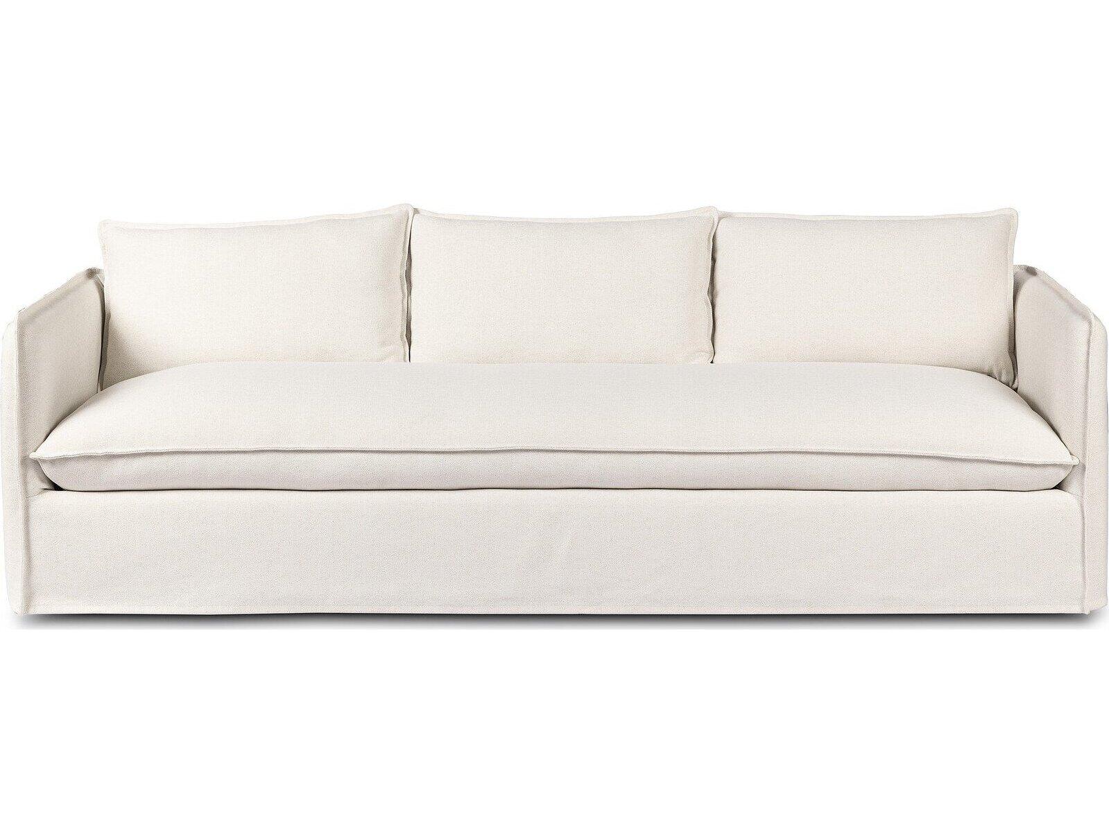 Four Hands Outdoor Westgate Andre Polypropylene Cushion Sofa in Alessi Linen