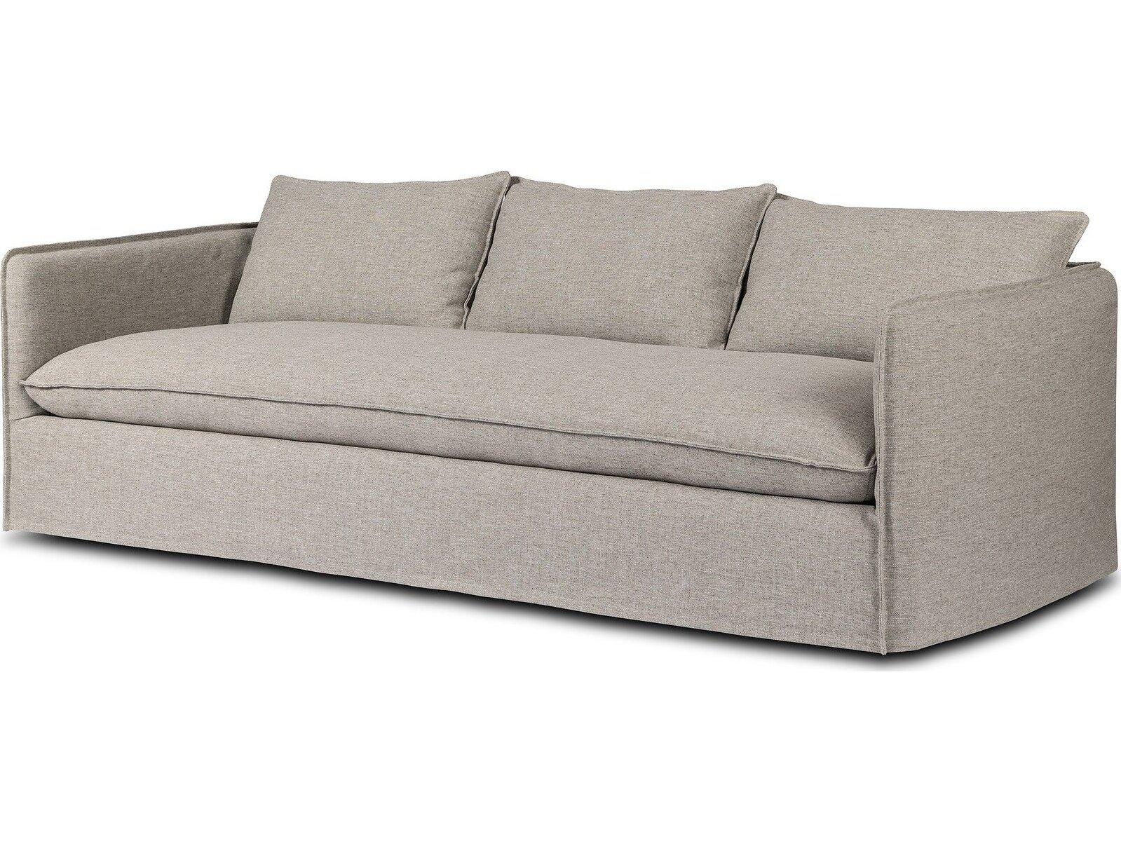 Four Hands Outdoor Westgate Andre Polypropylene Cushion Sofa in Alessi Slate