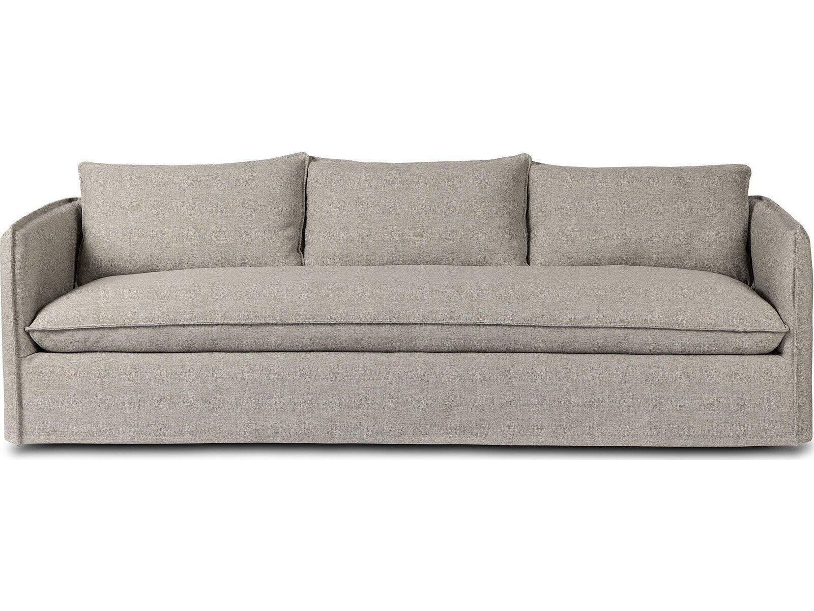 Four Hands Outdoor Westgate Andre Polypropylene Cushion Sofa in Alessi Slate