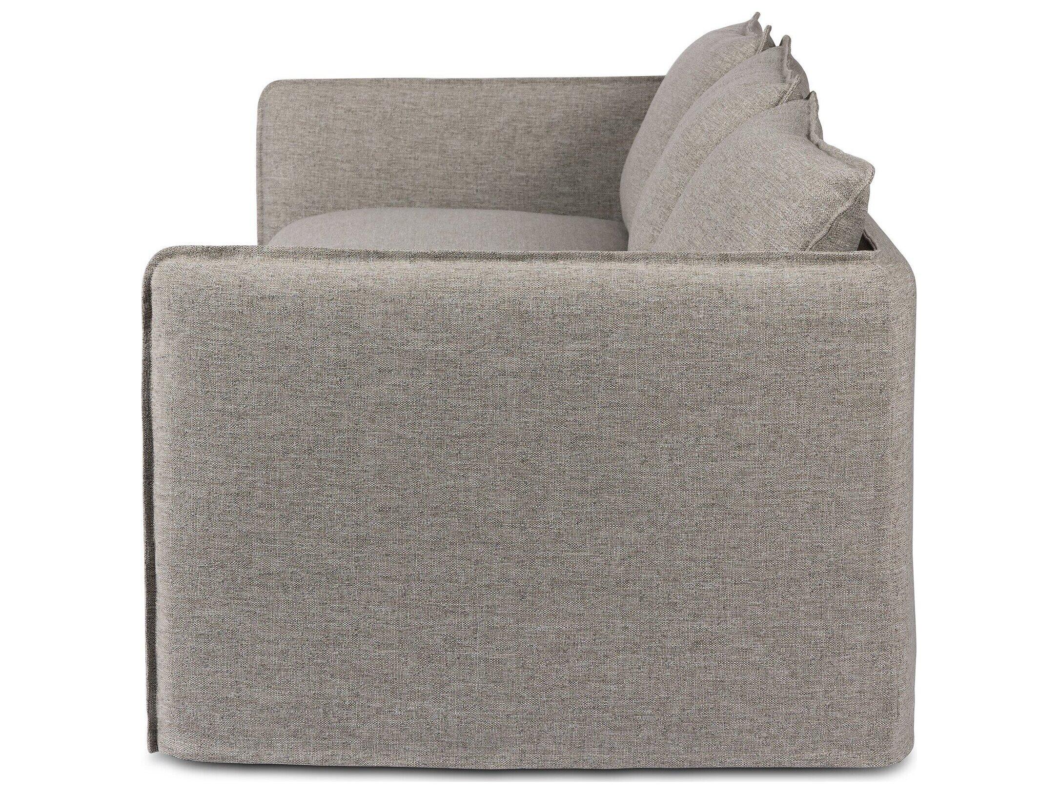 Four Hands Outdoor Westgate Andre Polypropylene Cushion Sofa in Alessi Slate