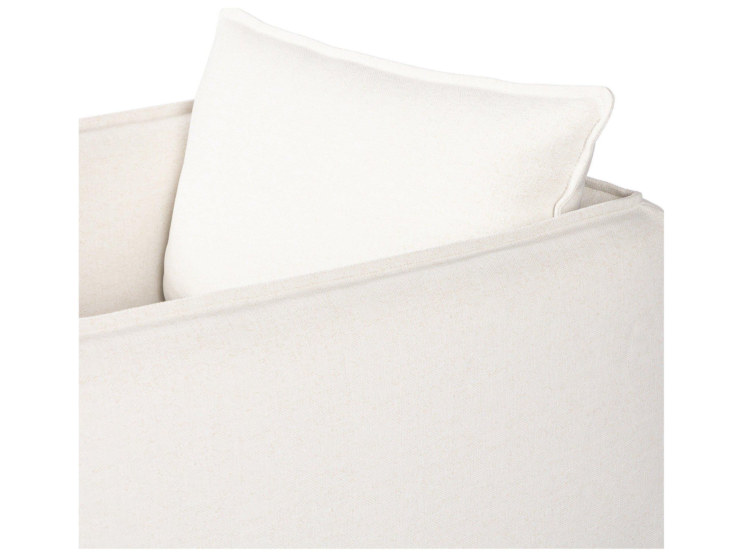 Four Hands Outdoor Westgate Andre Polypropylene Cushion Swivel Lounge Chair in Alessi Linen