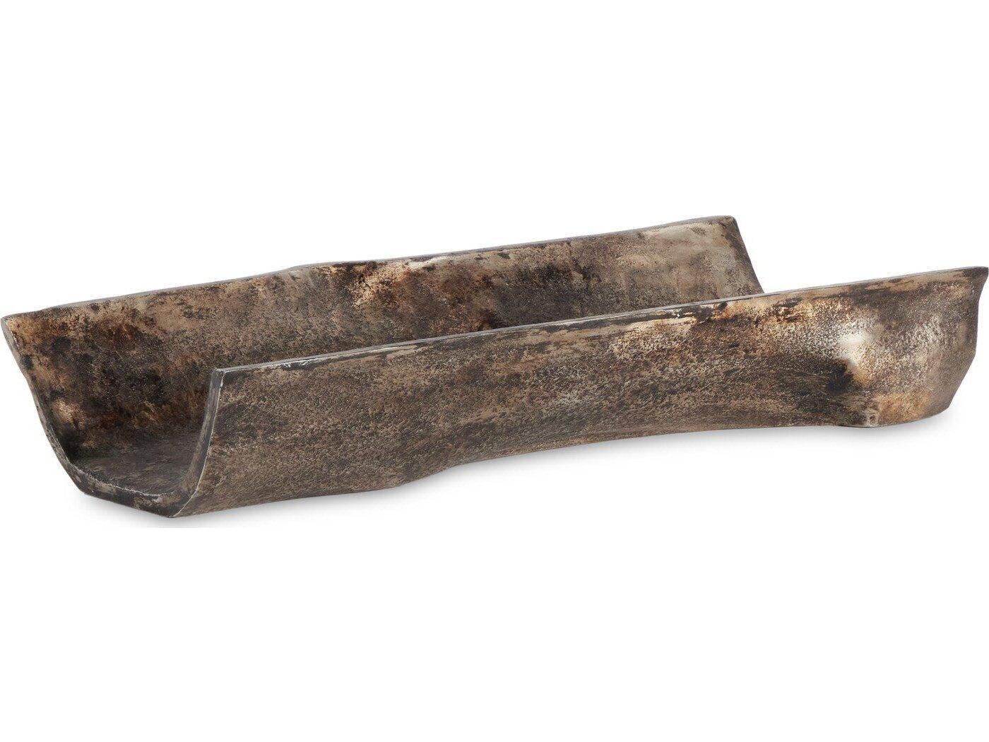 Four Hands Outdoor Wesson Rustic Cast Aluminum Tray