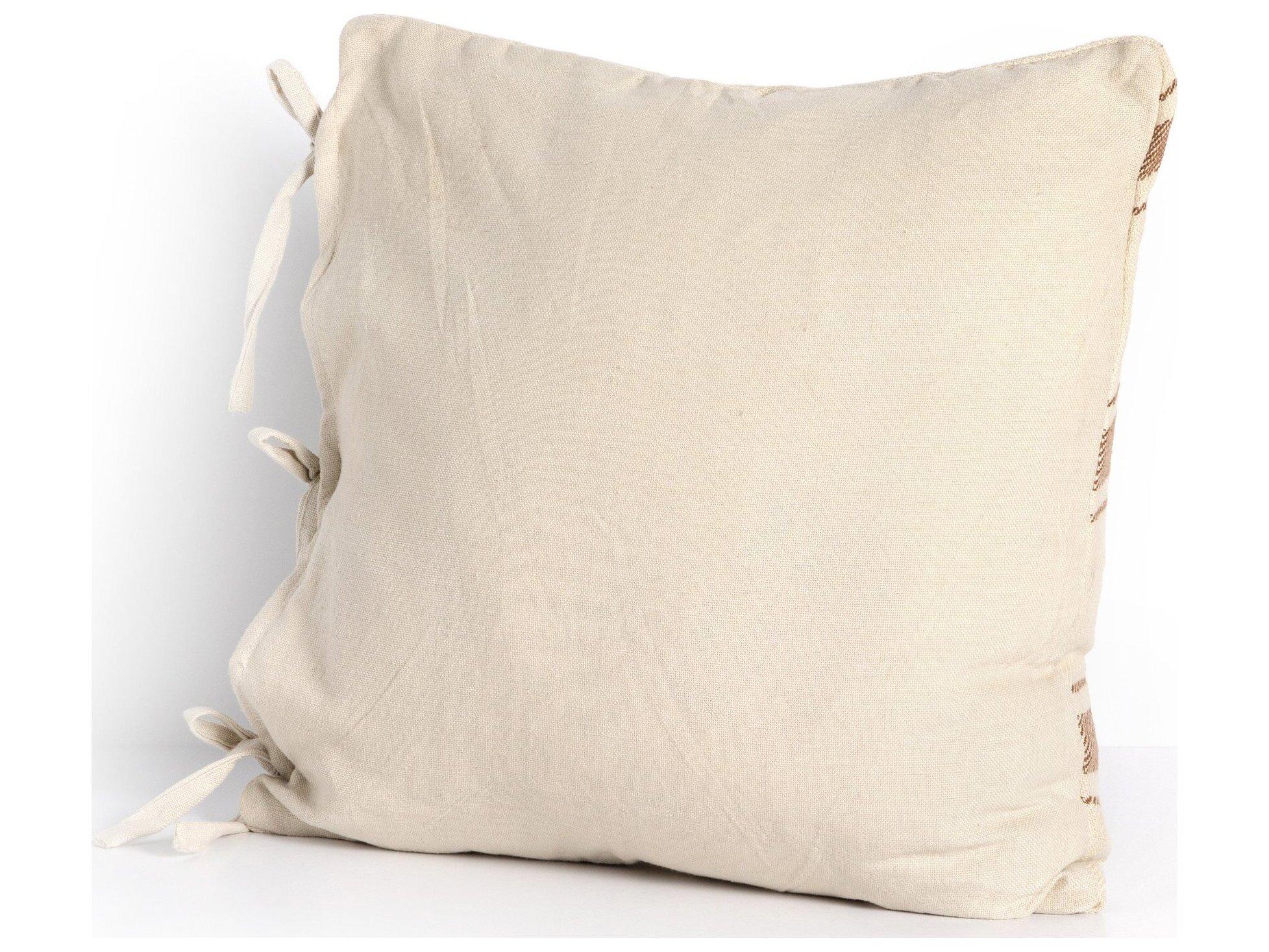 Four Hands Outdoor Willow Patterned Gold Stripe Pillow