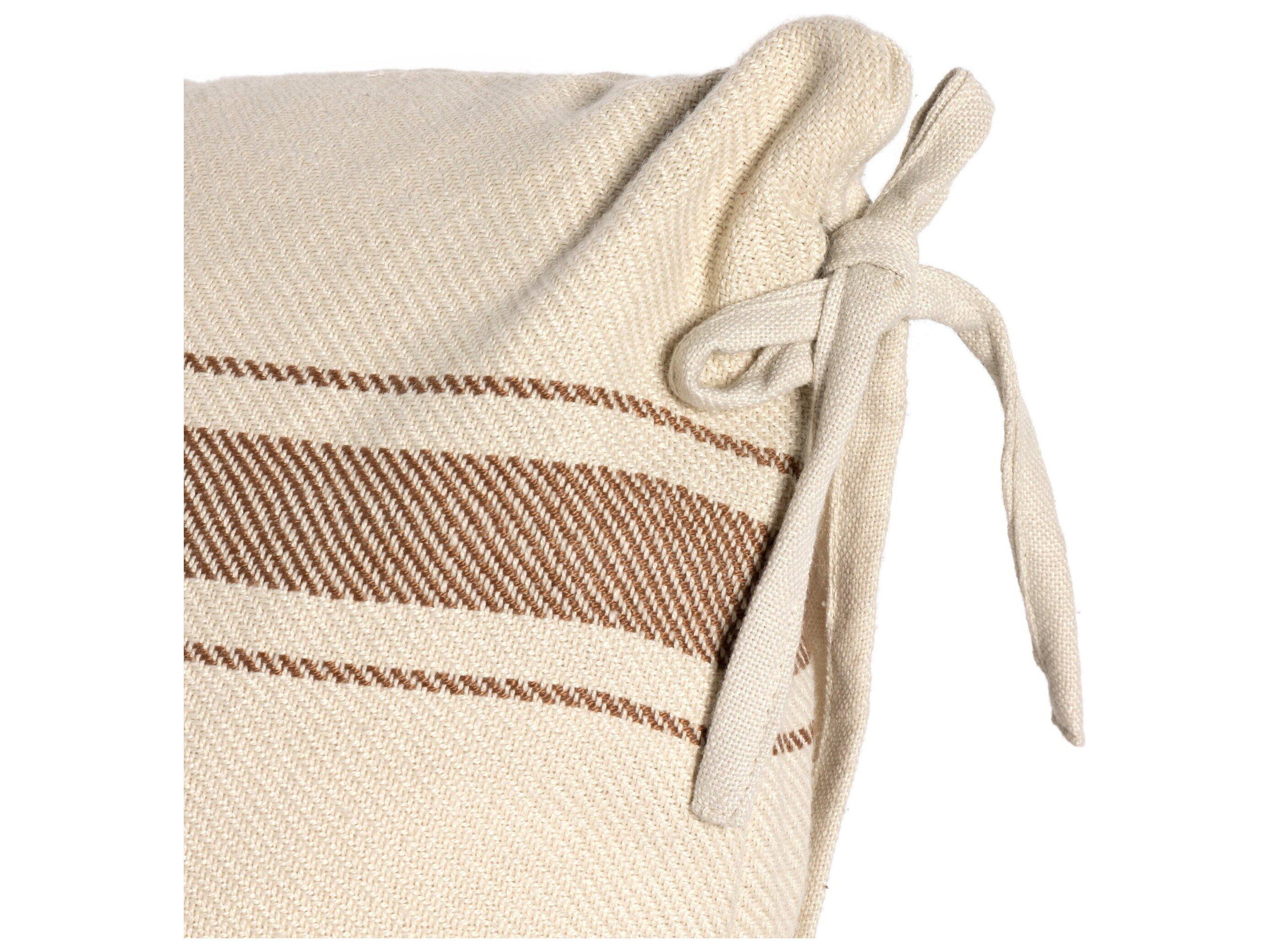 Four Hands Outdoor Willow Patterned Gold Stripe Pillow