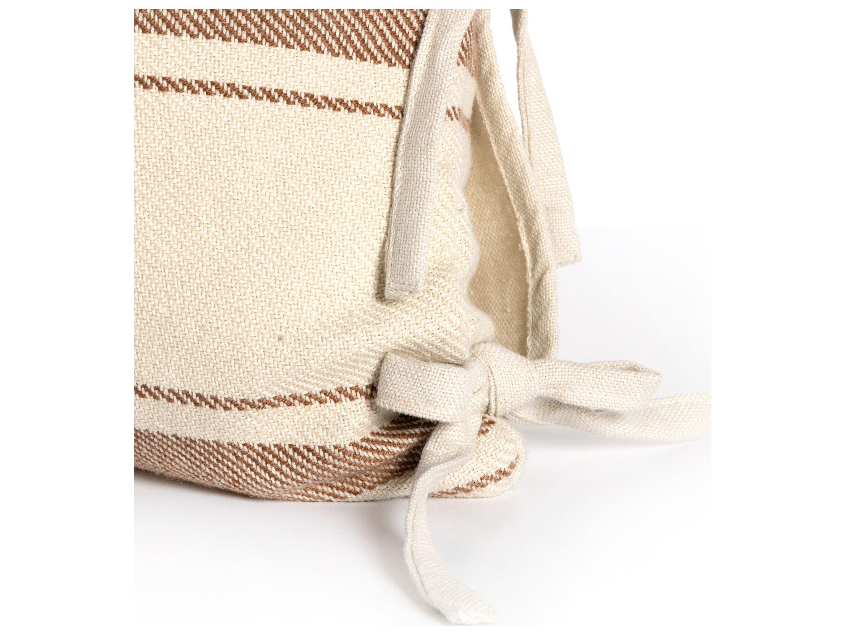 Four Hands Outdoor Willow Patterned Gold Stripe Pillow