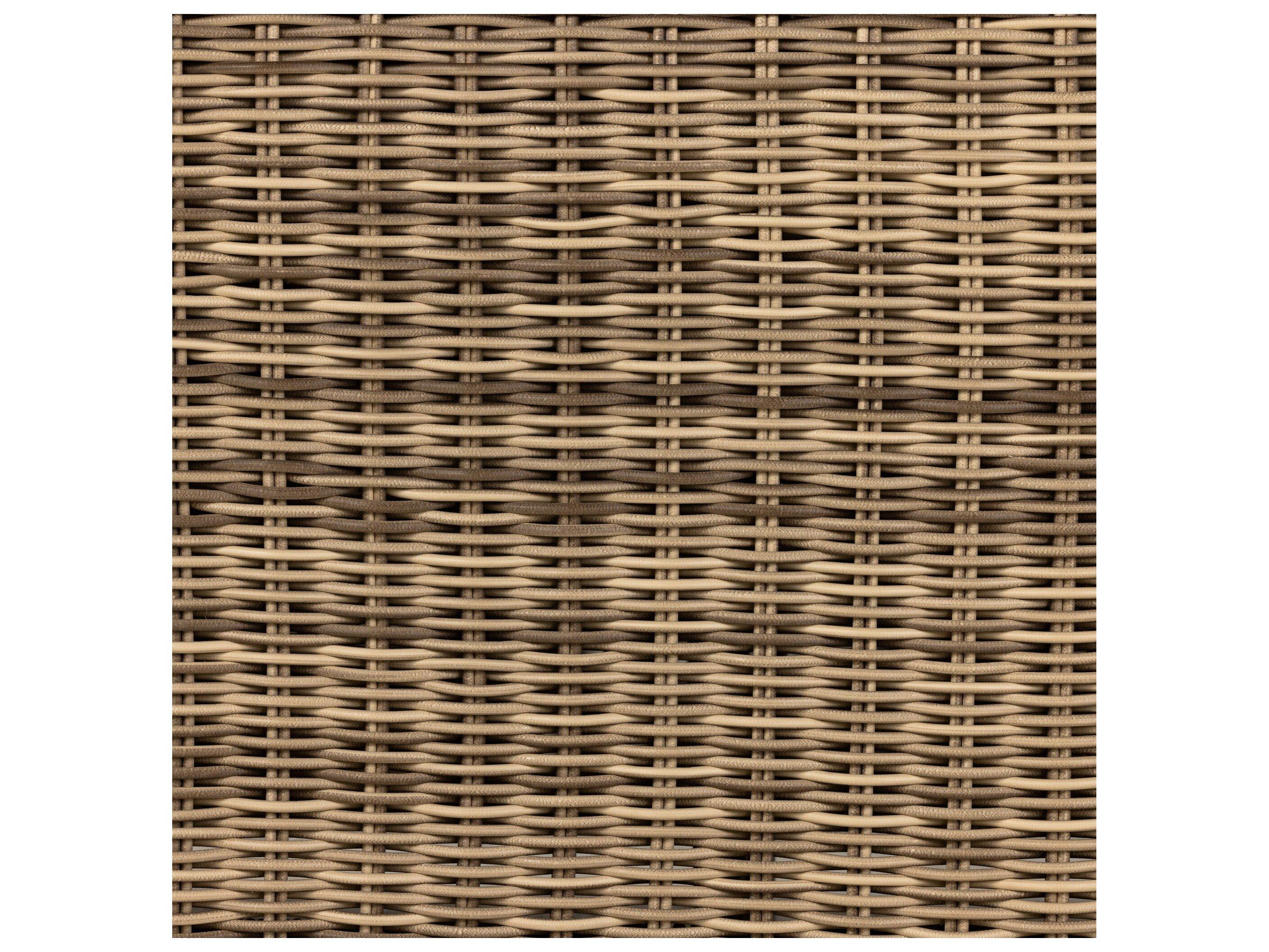 Four Hands Outdoor Pembrook Venao Ivory / Natural Teak / Chunky Sand Woven Sectional Sofa