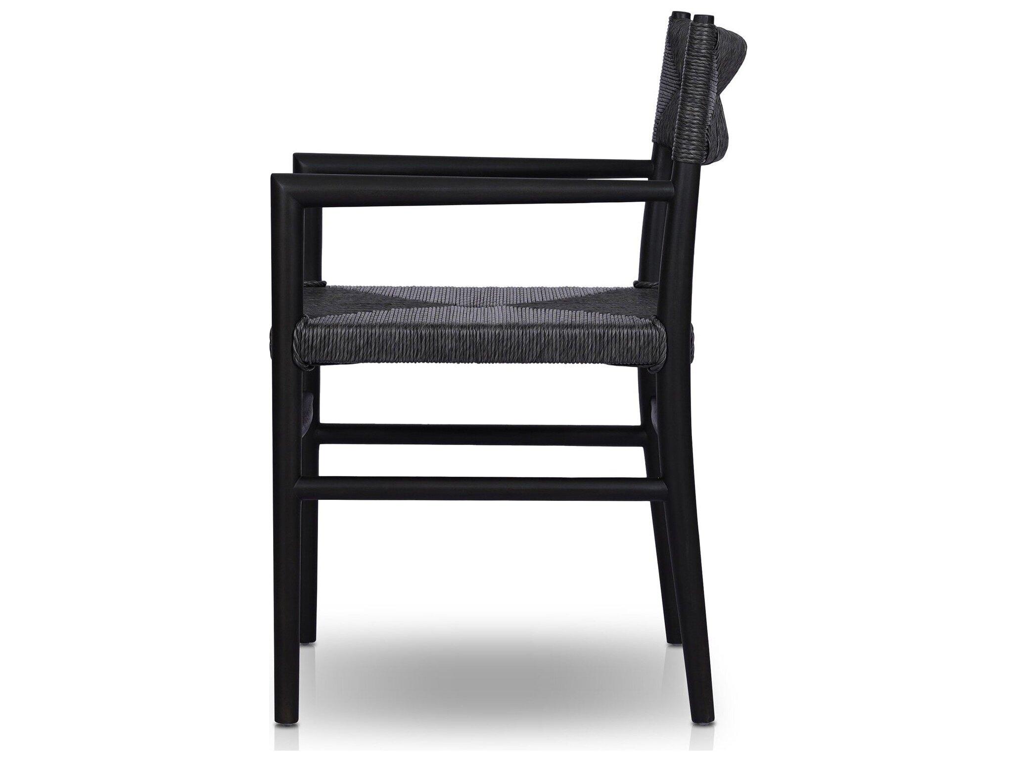 Four Hands Outdoor Grass Roots Teak Wicker Dining Chair