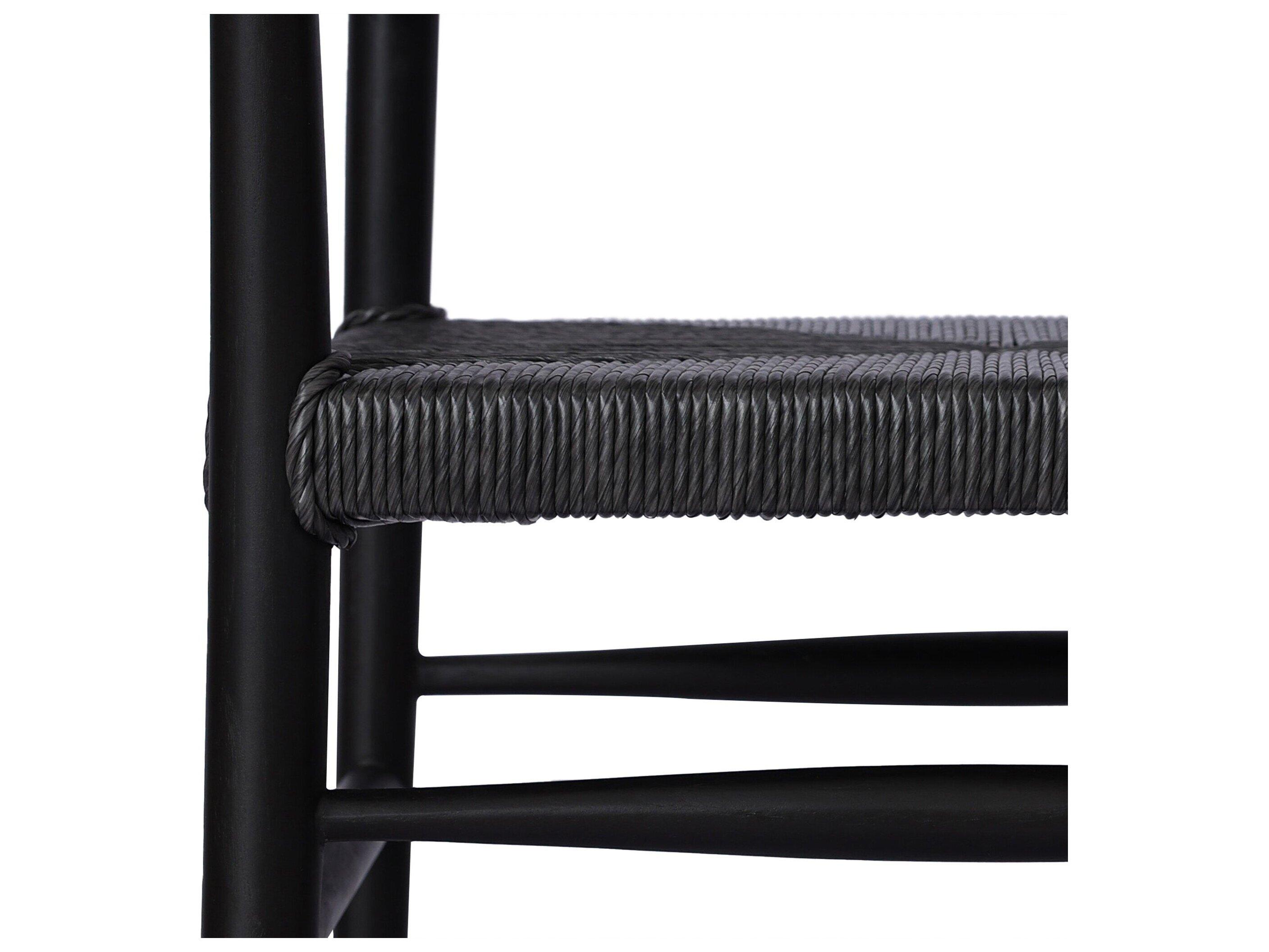 Four Hands Outdoor Grass Roots Teak Wicker Dining Chair