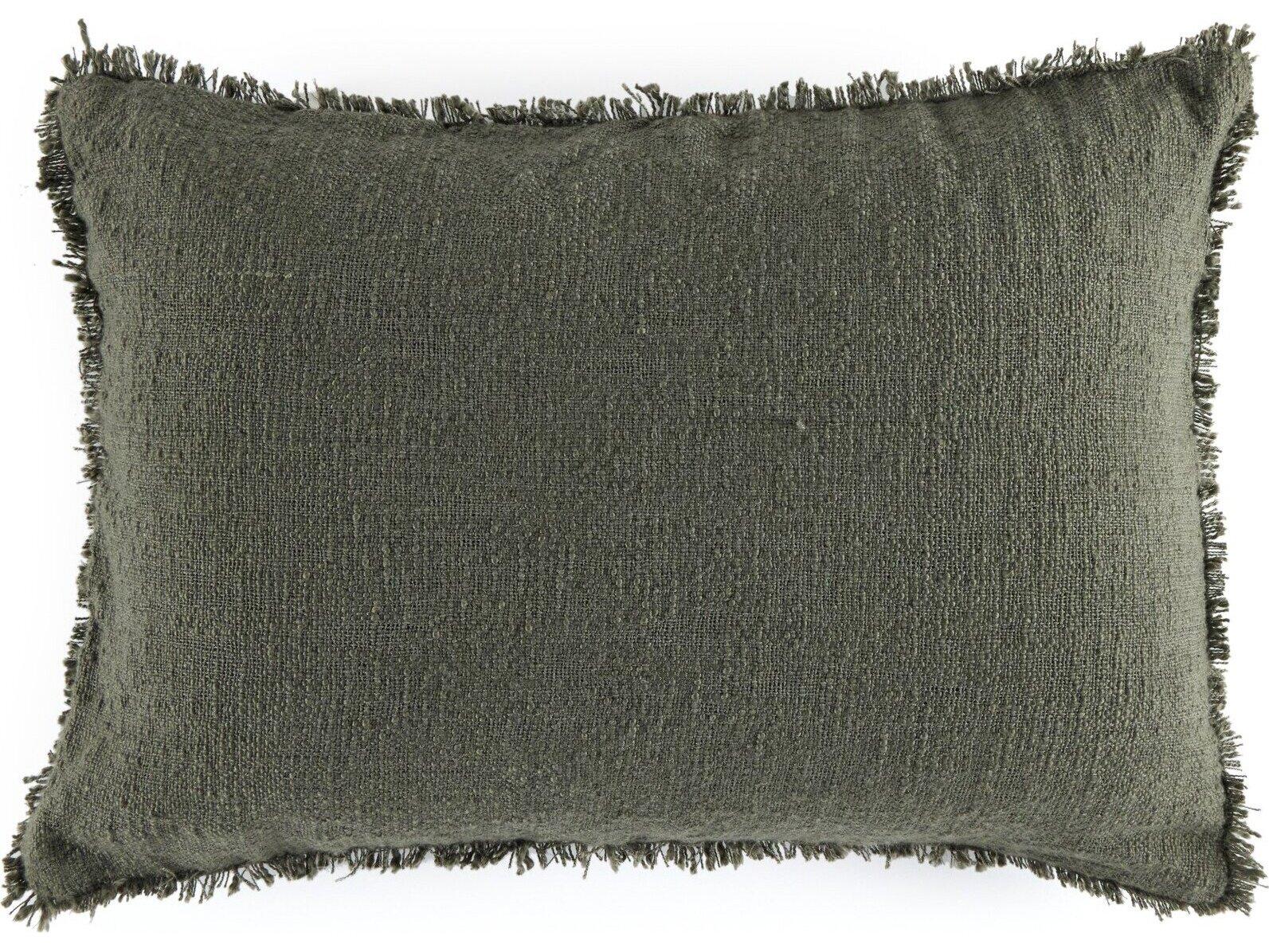 Four Hands Outdoor Willow Textured Olive Pillow