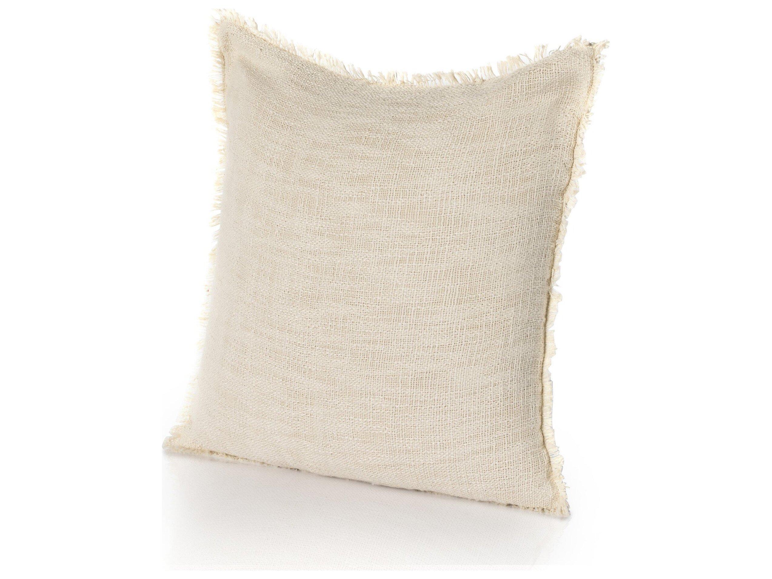 Four Hands Outdoor Willow Natural Cream Pillow