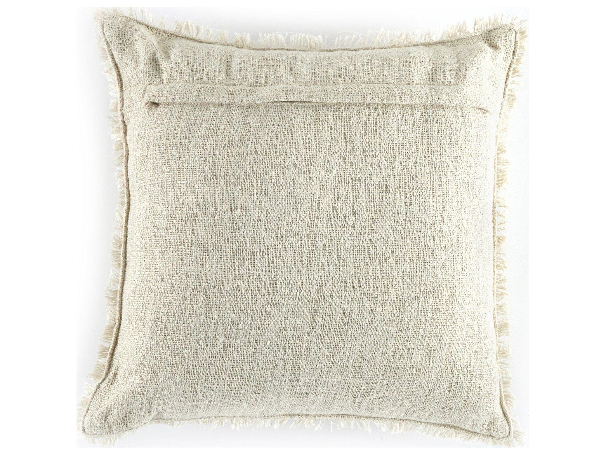 Four Hands Outdoor Willow Natural Cream Pillow