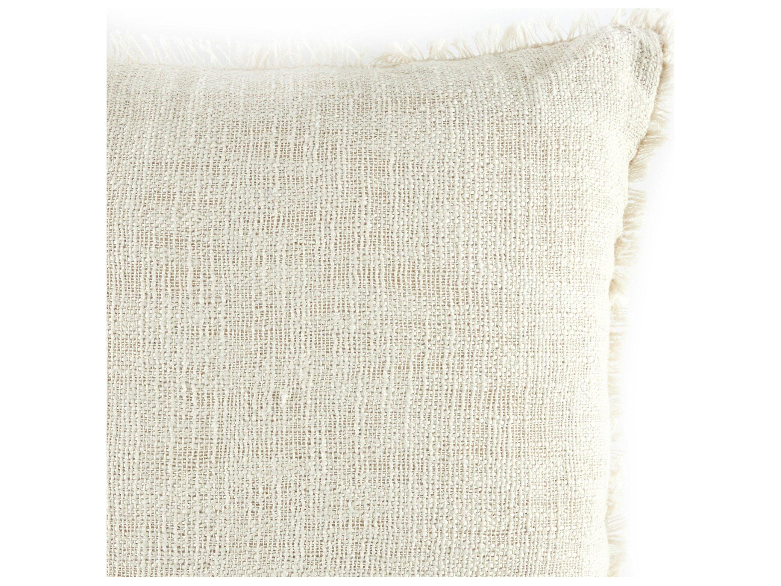 Four Hands Outdoor Willow Natural Cream Pillow