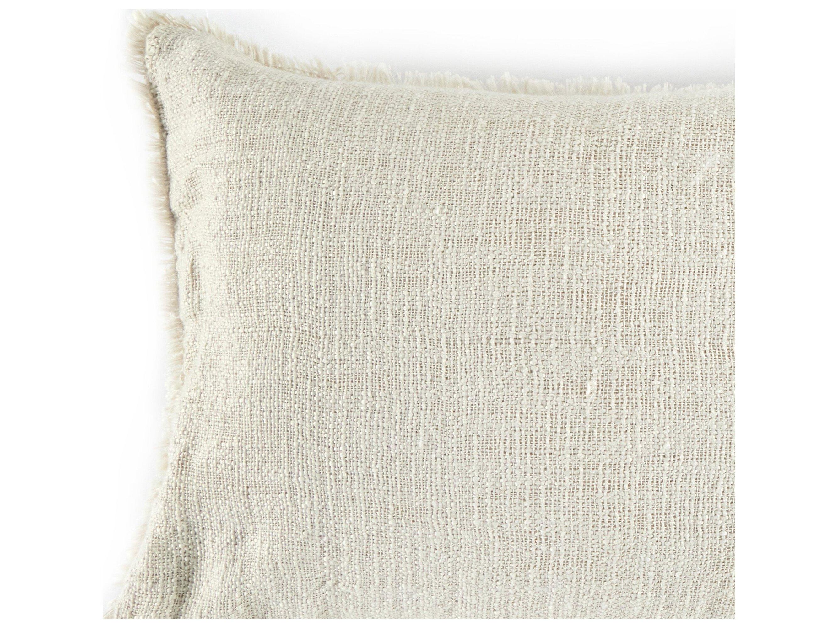 Four Hands Outdoor Willow Natural Cream Pillow