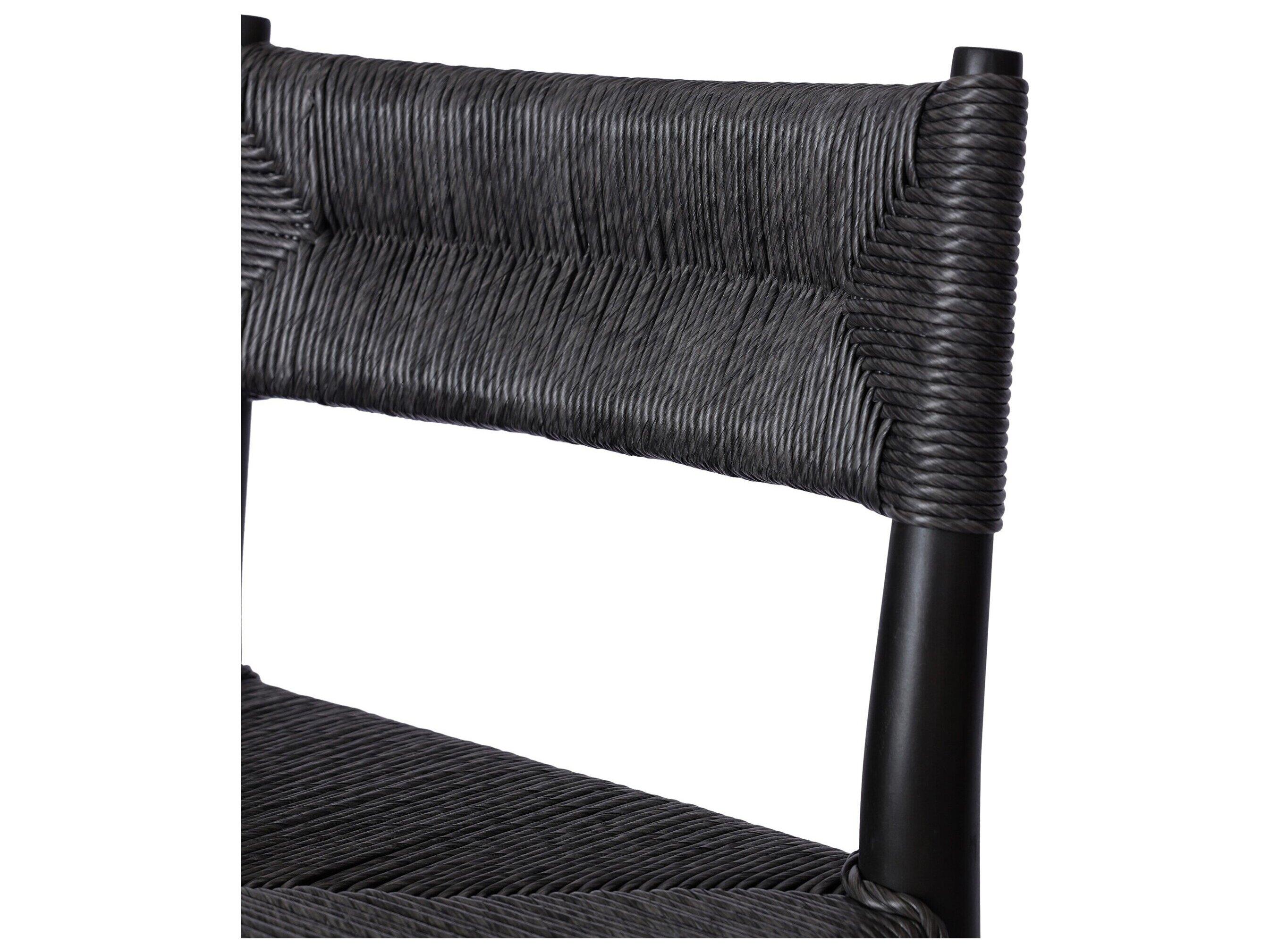 Four Hands Outdoor Grass Roots Teak Wicker Counter Stool