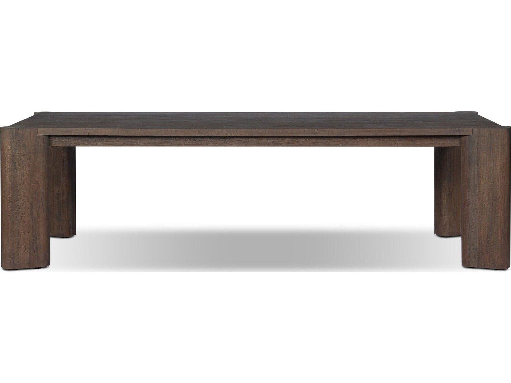 Four Hands Outdoor Soho Outdoor Dining Table - Stained Saddle Brown