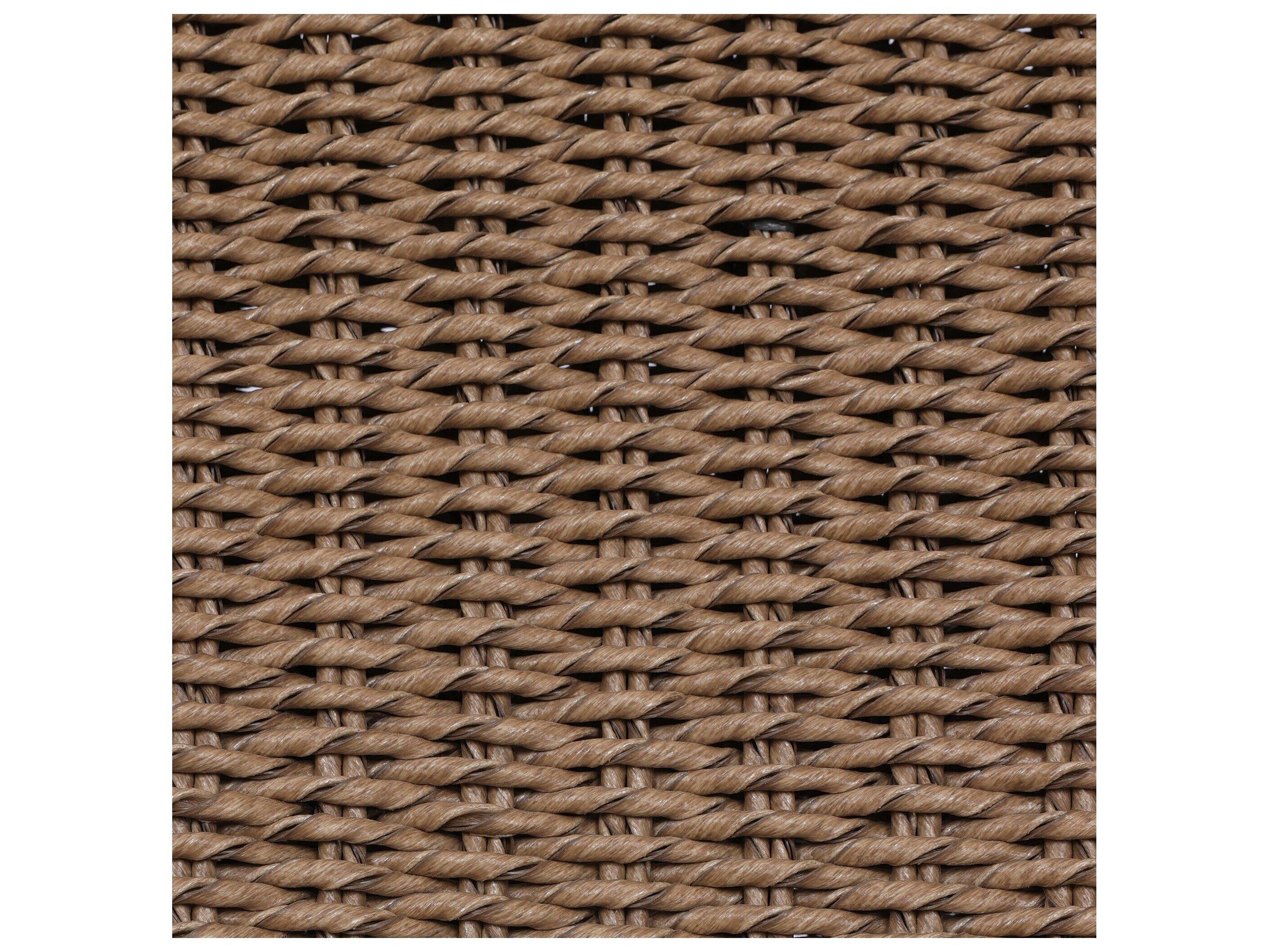 Four Hands Outdoor Grass Roots Suerte Arashi Salt Charcoal Iron Faux Dark Hyacinth Polypropylene Cushion Dining Chair