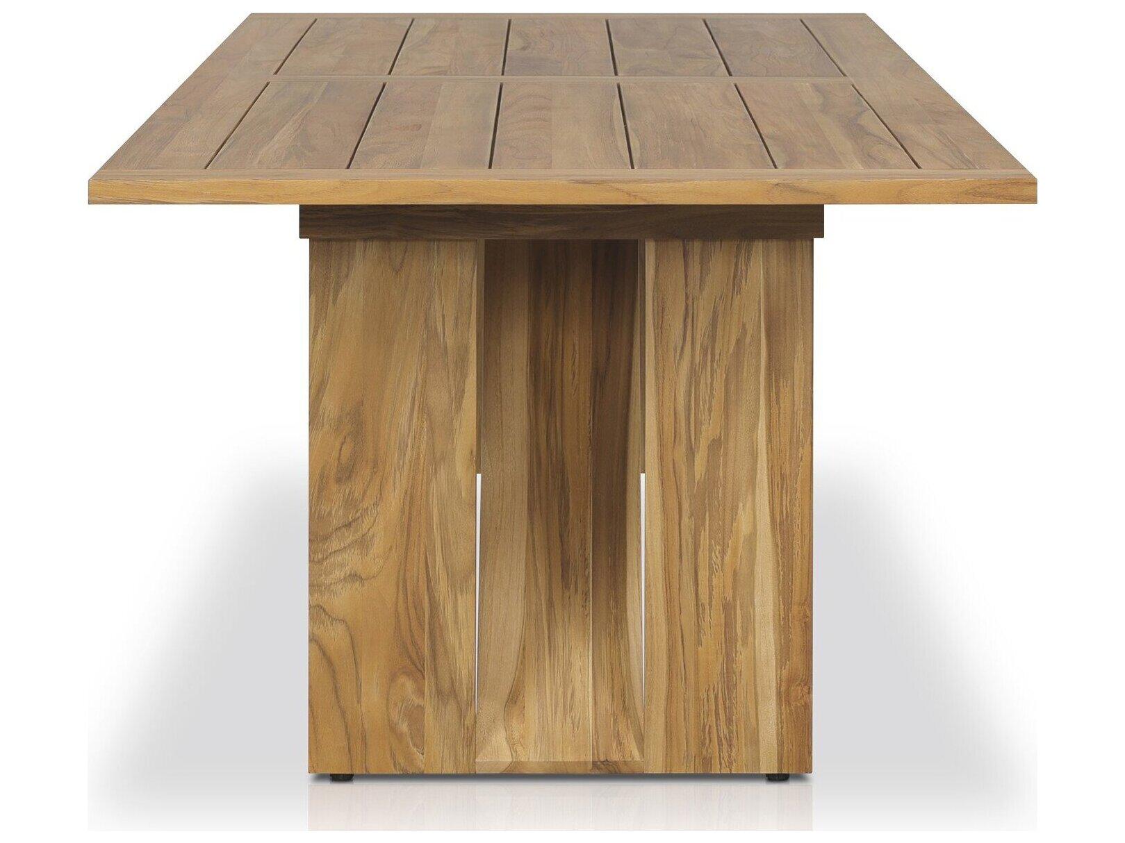 Four Hands Outdoor Duvall Enders Teak 107.75" x 42" Rectangular Dining Table
