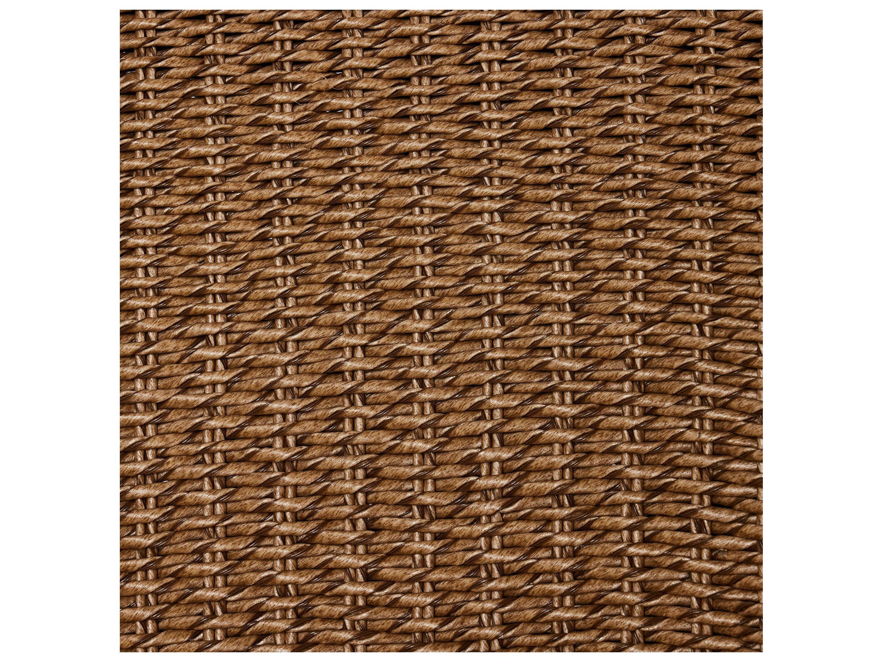 Four Hands Outdoor Grass Roots Suerte Iron Wicker Cushion Bar Stool in Arashi Salt