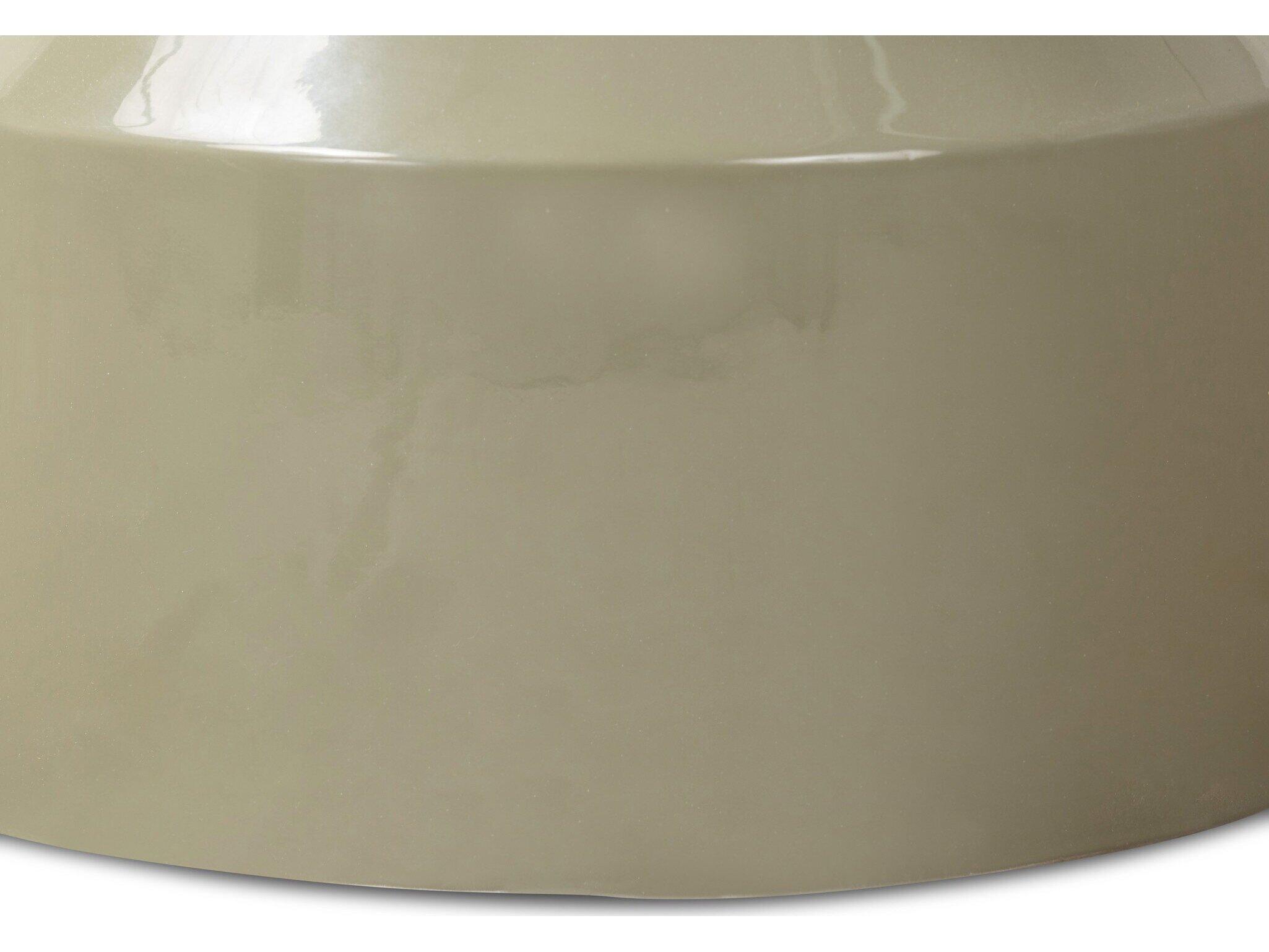 Four Hands Outdoor Chandler Moss Lacquered Concrete Round End Table