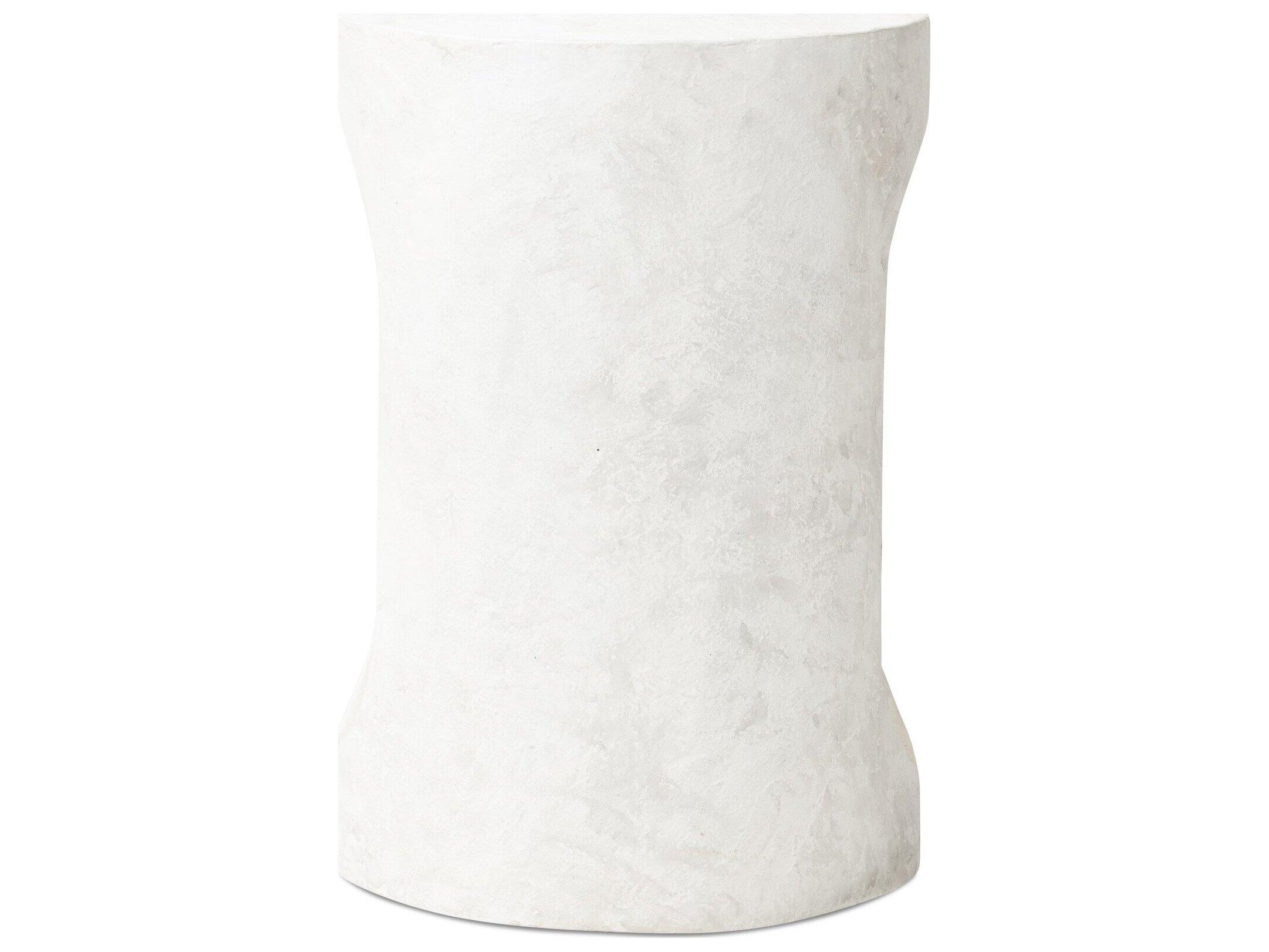 Four Hands Outdoor Chandler Textured Lunar  Concrete Round End Table