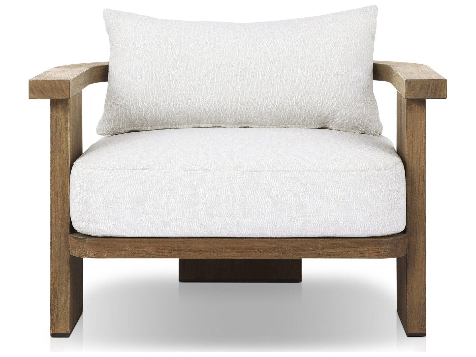 Four Hands Outdoor Solano Tahana Teak Cushion Lounge Chair