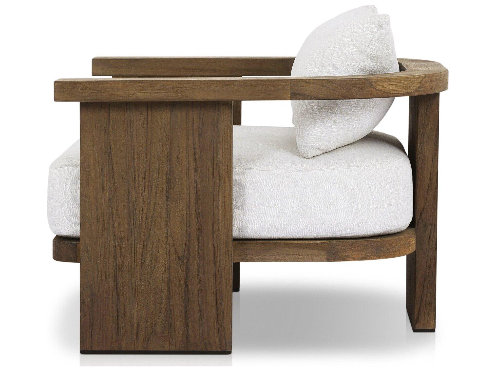 Four Hands Outdoor Solano Tahana Teak Cushion Lounge Chair