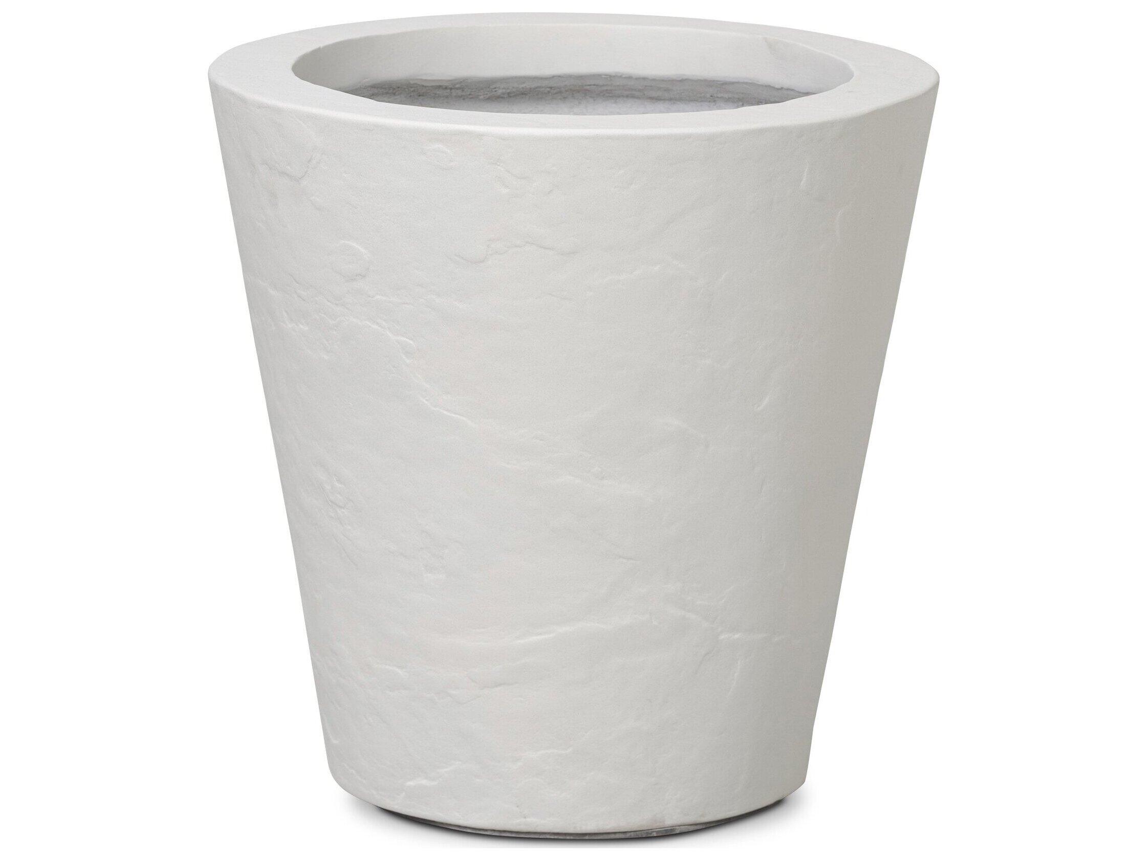 Four Hands Outdoor Thayer White Concrete Planter