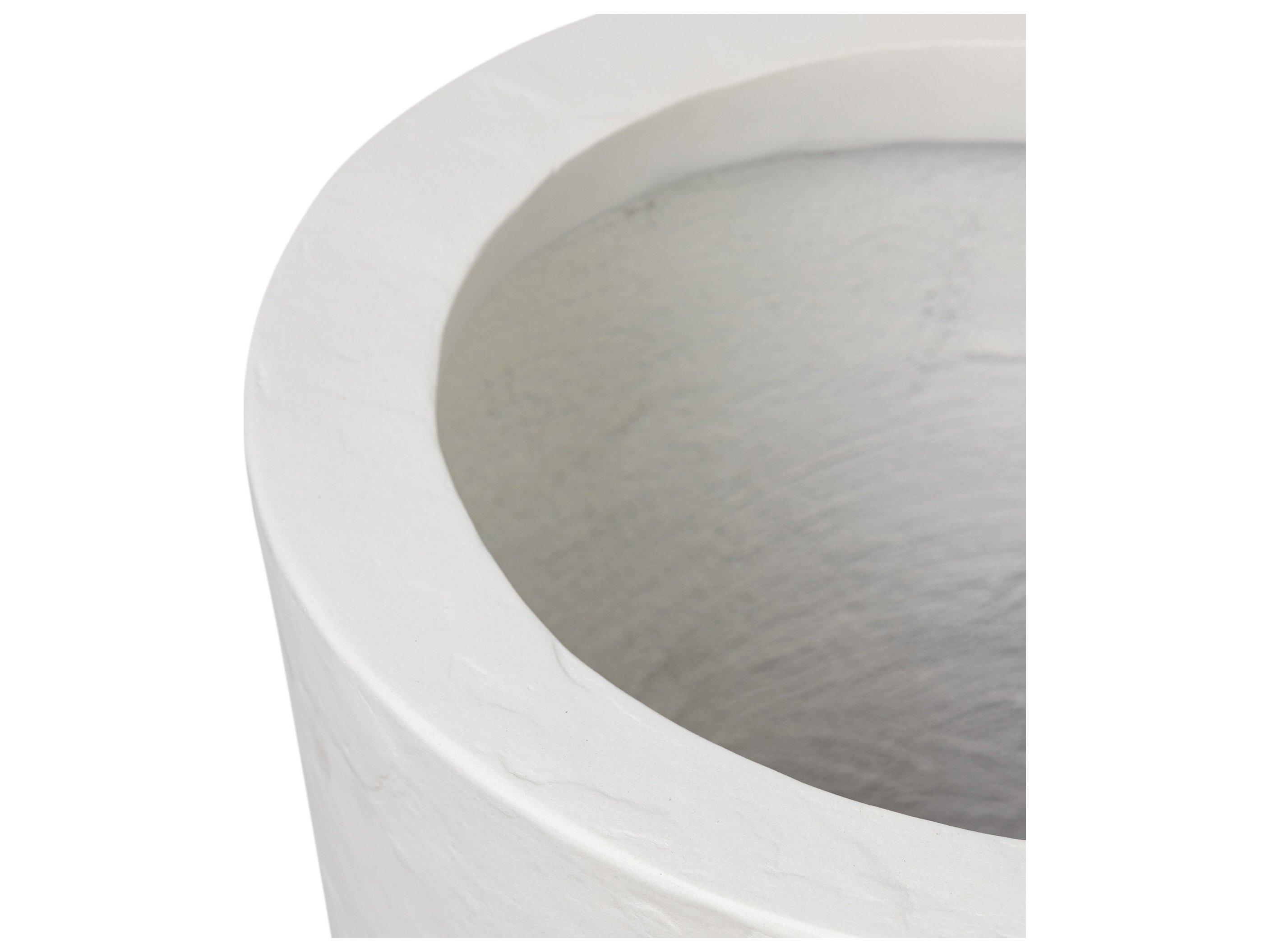 Four Hands Outdoor Thayer White Concrete Planter