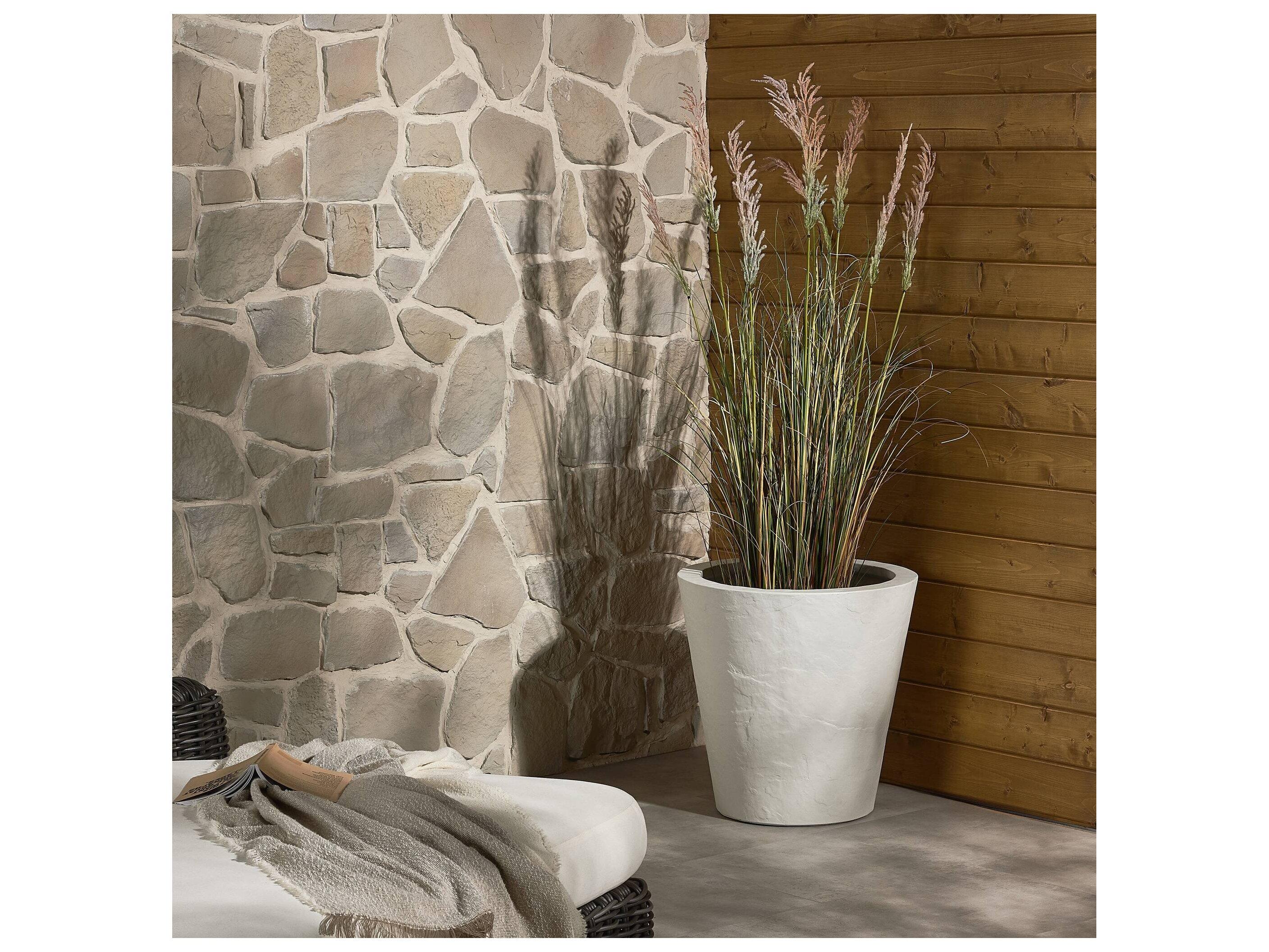 Four Hands Outdoor Thayer White Concrete Planter