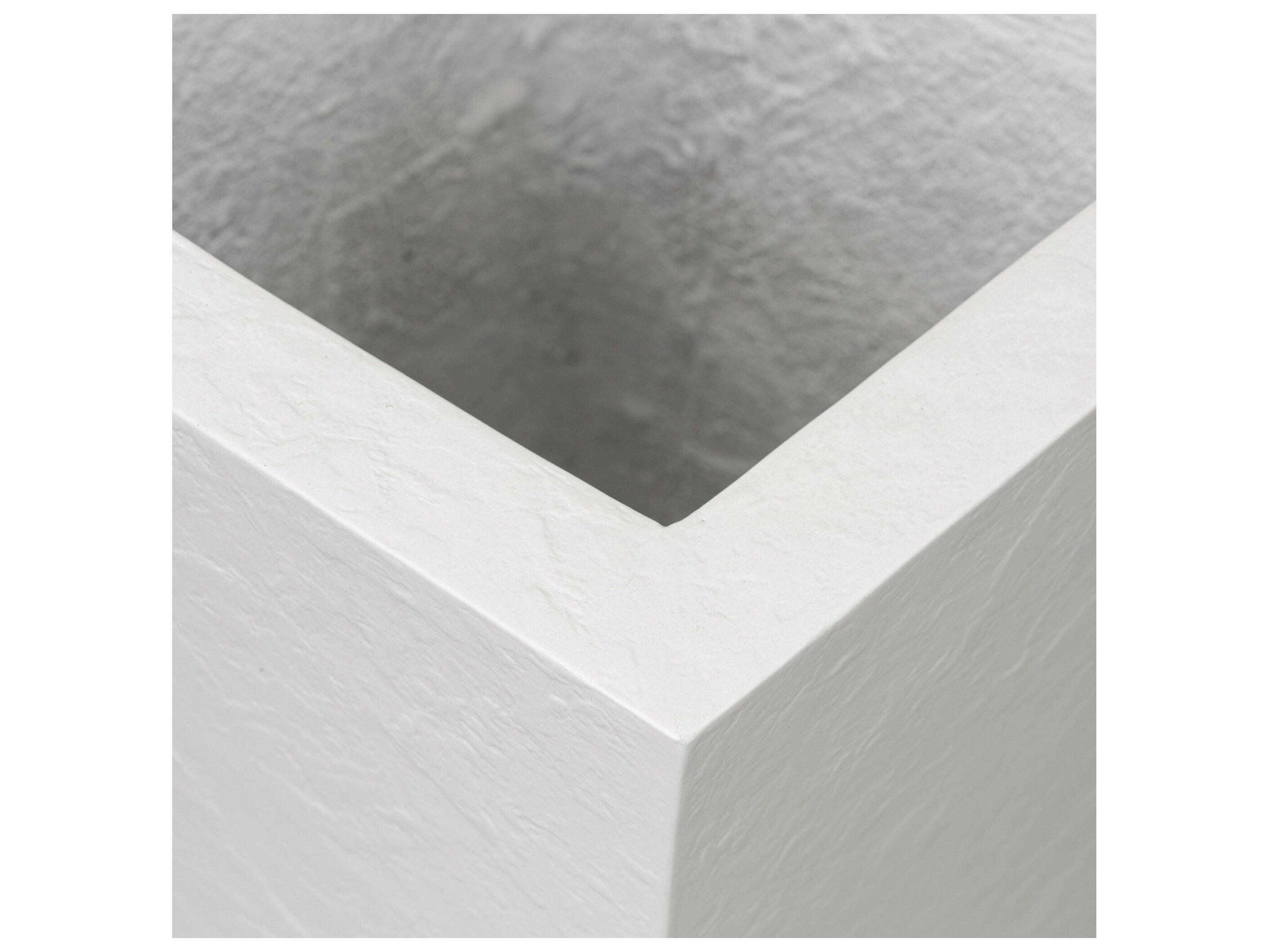 Four Hands Outdoor Thayer Textured White Concrete Planter
