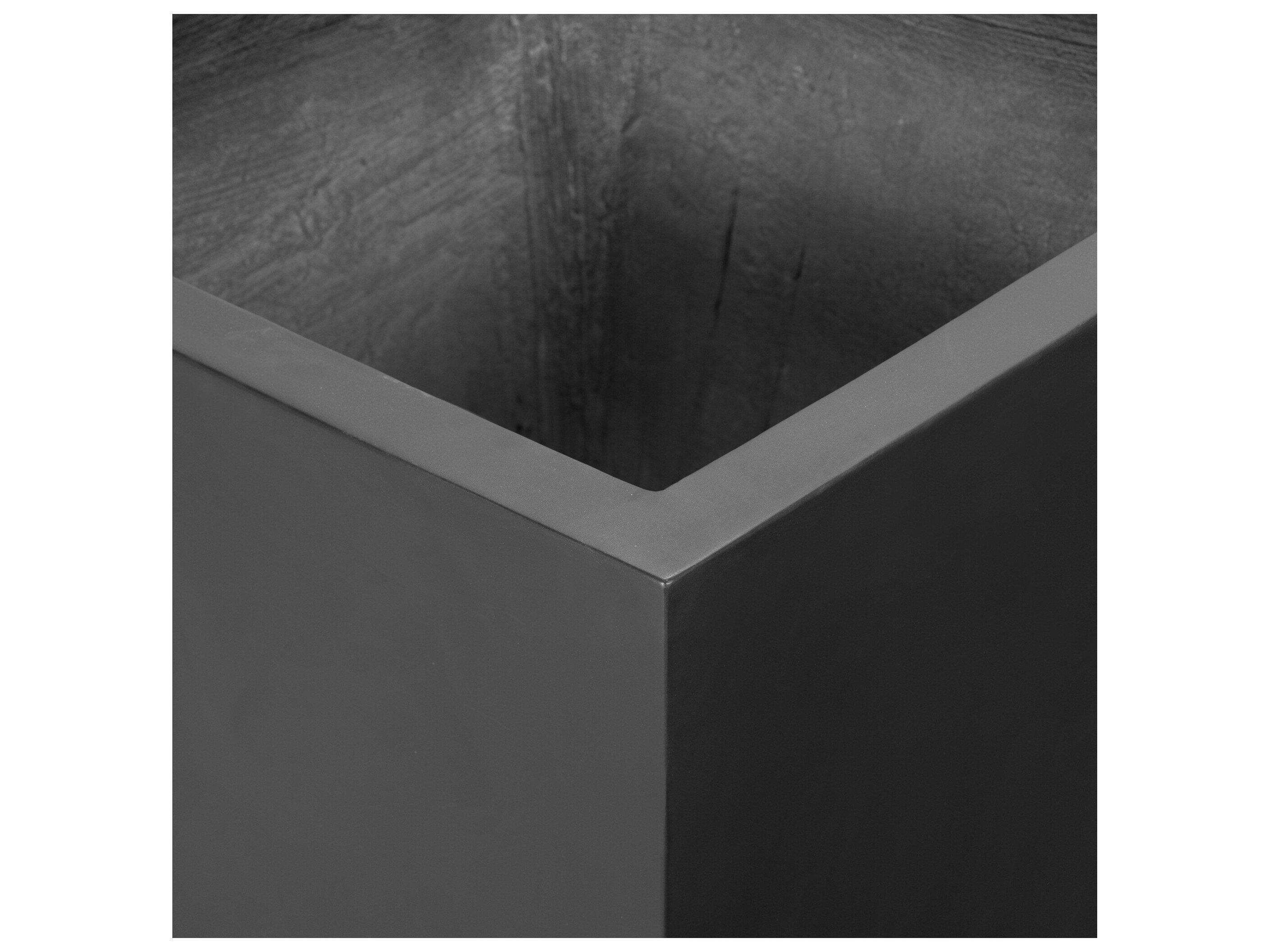 Four Hands Outdoor Thayer Black Concrete Planter