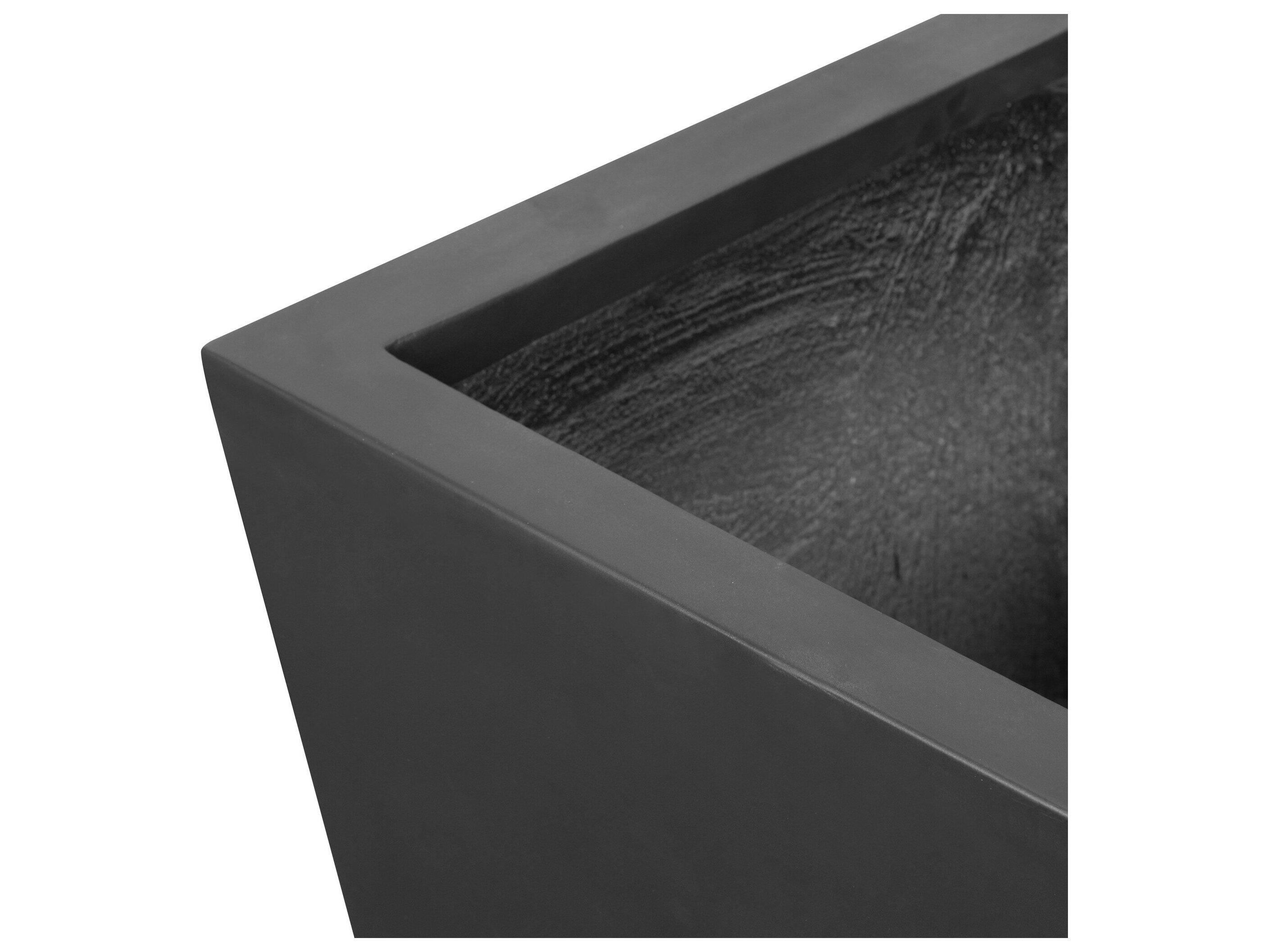 Four Hands Outdoor Thayer Black Concrete Planter