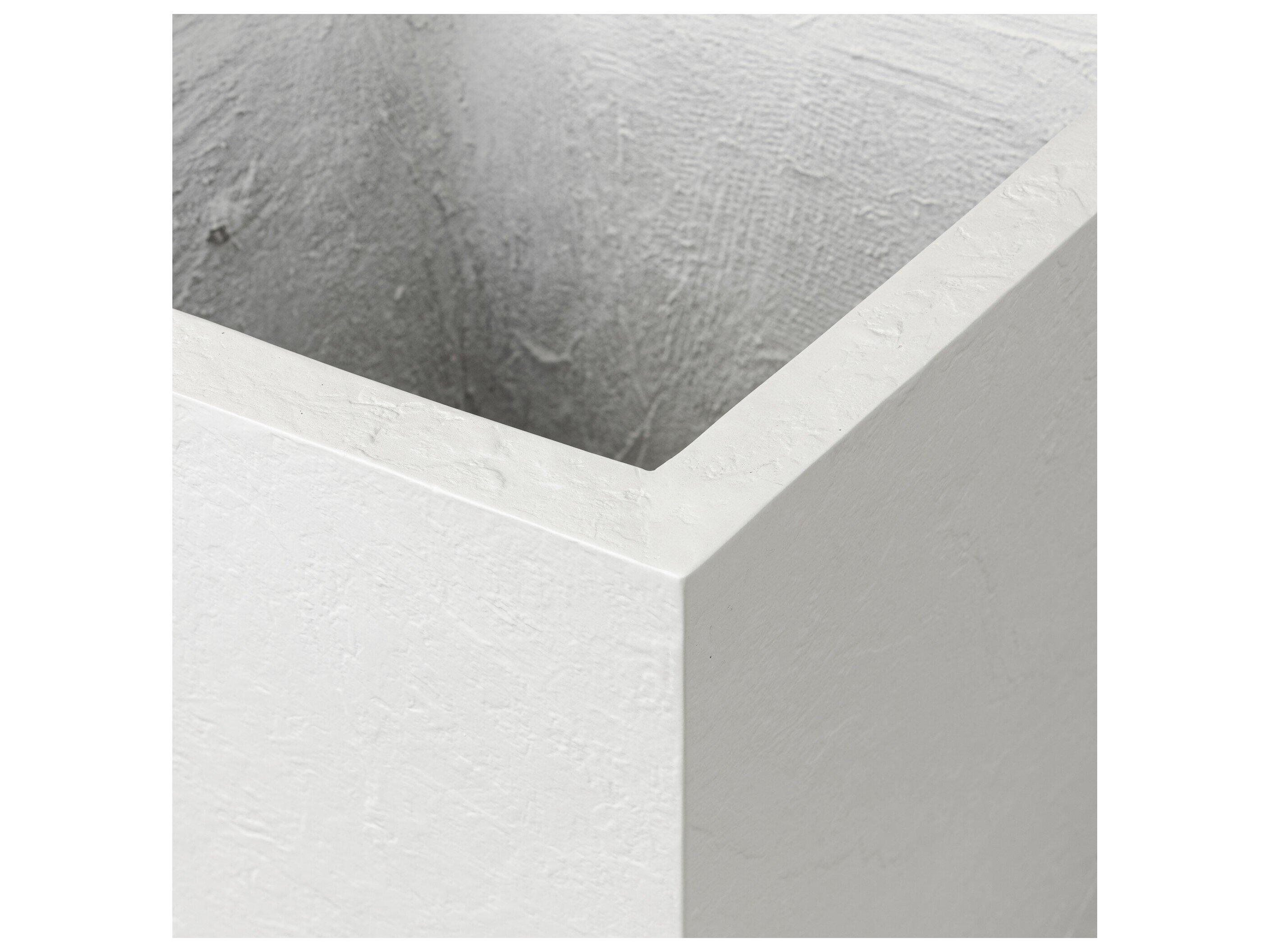 Four Hands Outdoor Thayer Textured White Concrete Planter