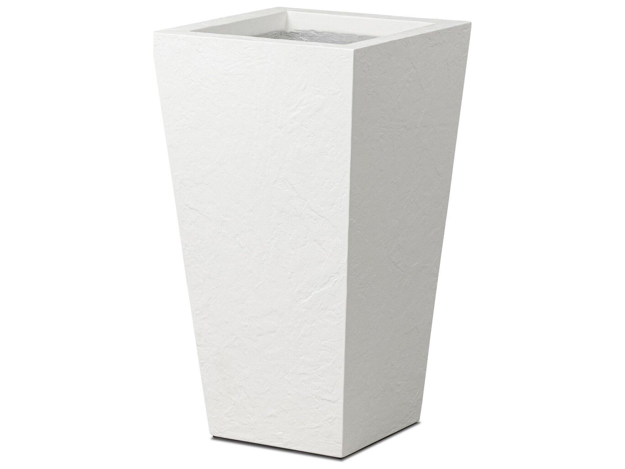 Four Hands Outdoor Thayer Textured White Concrete Planter
