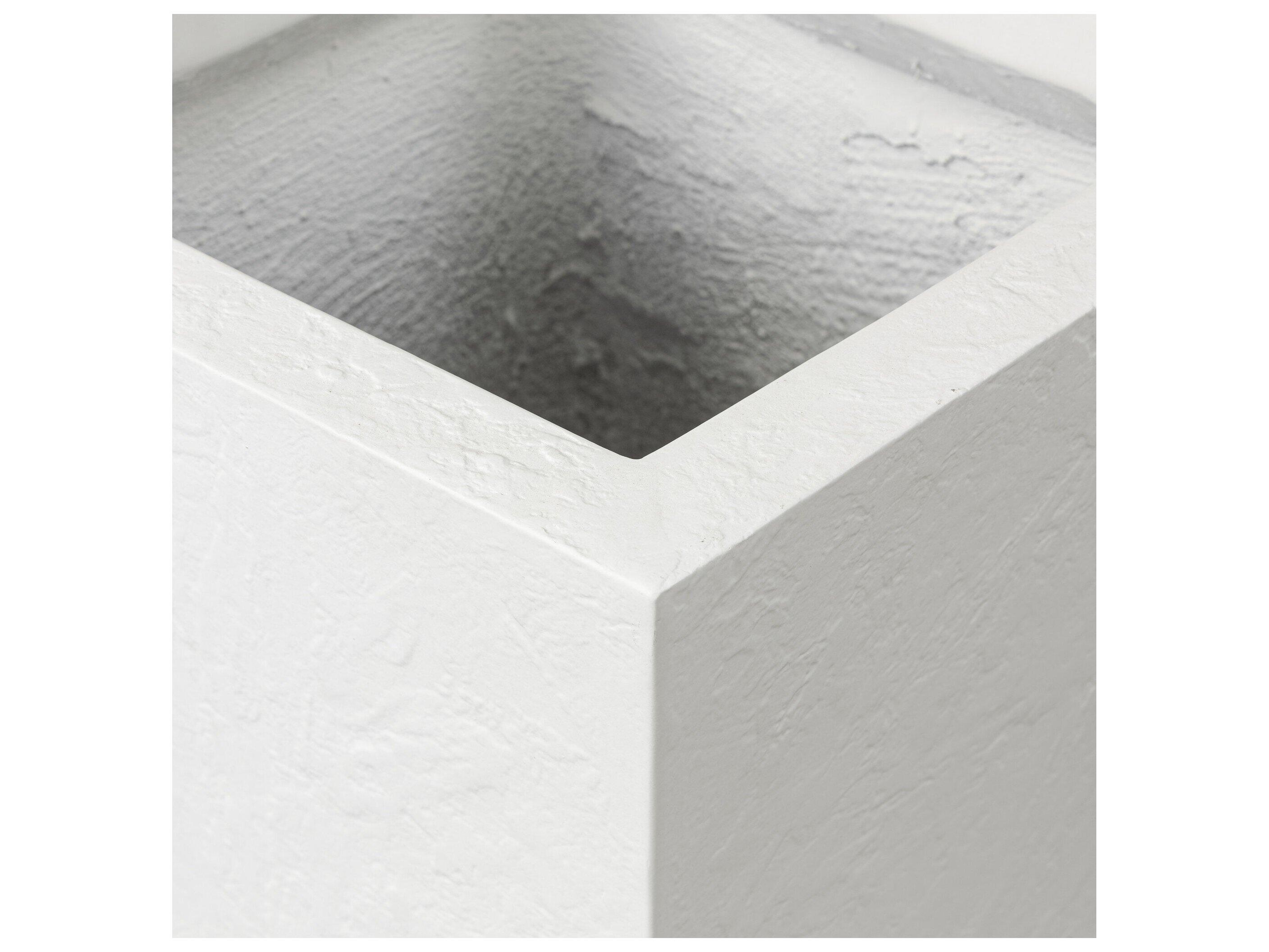 Four Hands Outdoor Thayer Textured White Concrete Planter