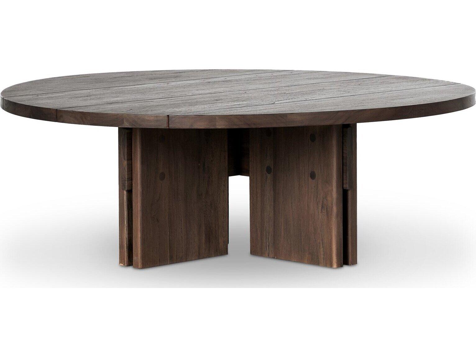 Four Hands Outdoor Duvall Railay Teak 48" Round Coffee Table