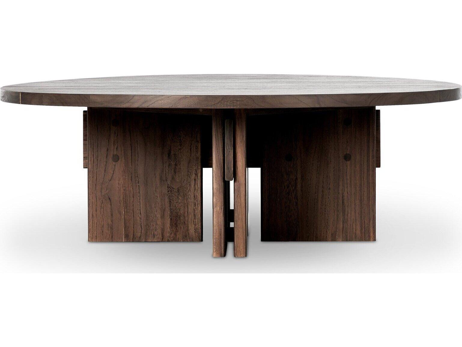 Four Hands Outdoor Duvall Railay Teak 48" Round Coffee Table