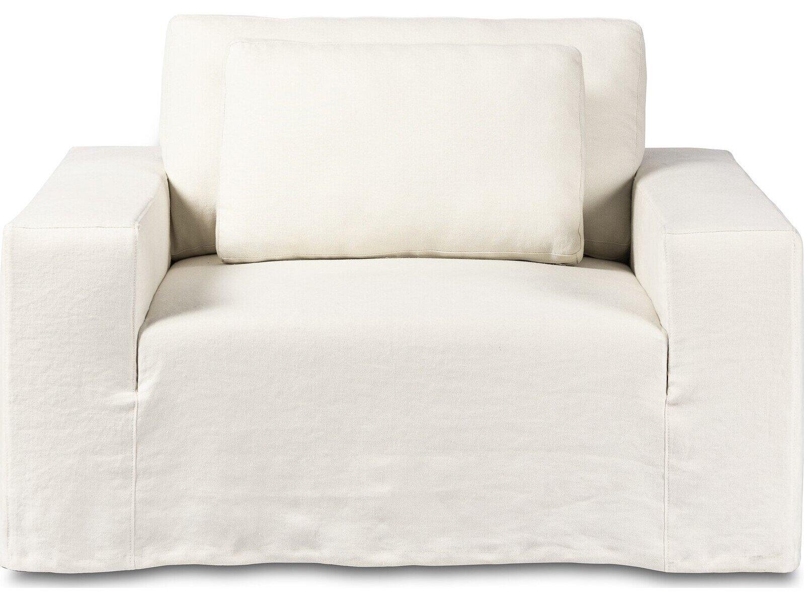 Four Hands Outdoor Westgate Ostend Hemp Bombay Flax Slipcover Lounge Chair