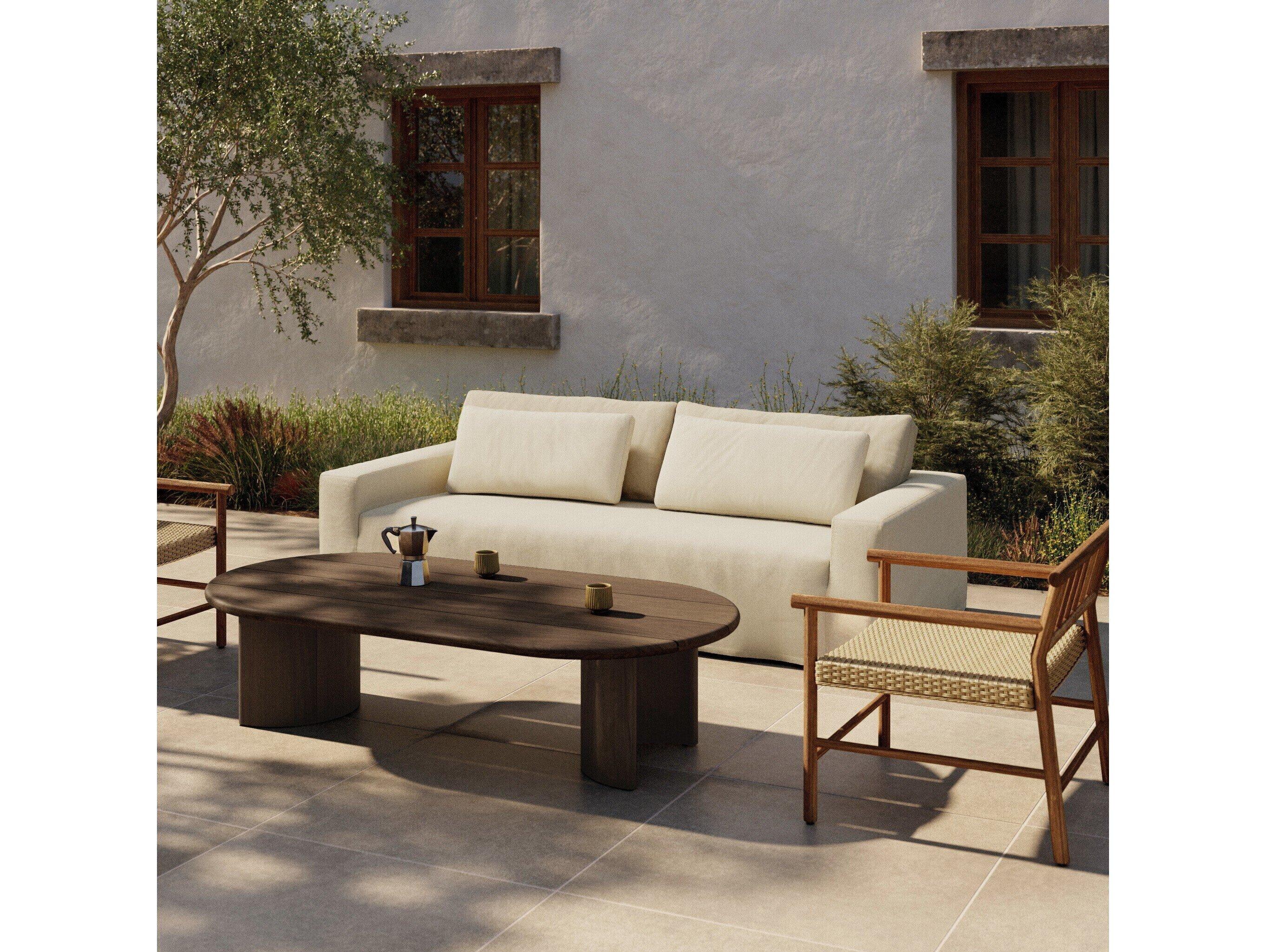 Four Hands Outdoor Westgate Ostend Hemp Bombay Flax Slipcover Sofa