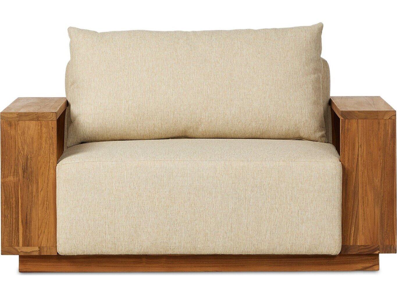 Four Hands Outdoor Garwood Branford Teak Cushion Lounge Chair