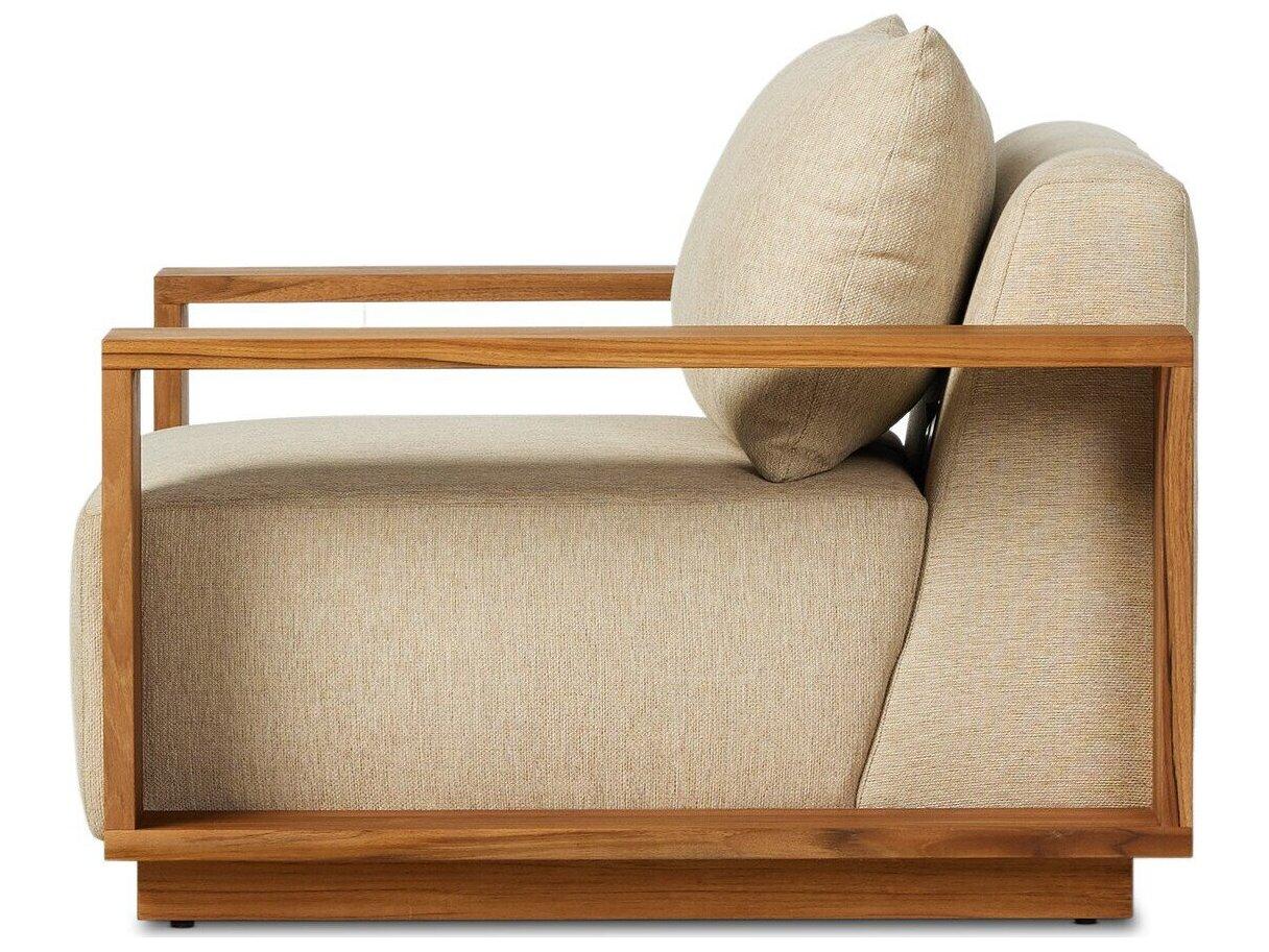 Four Hands Outdoor Garwood Branford Teak Cushion Lounge Chair