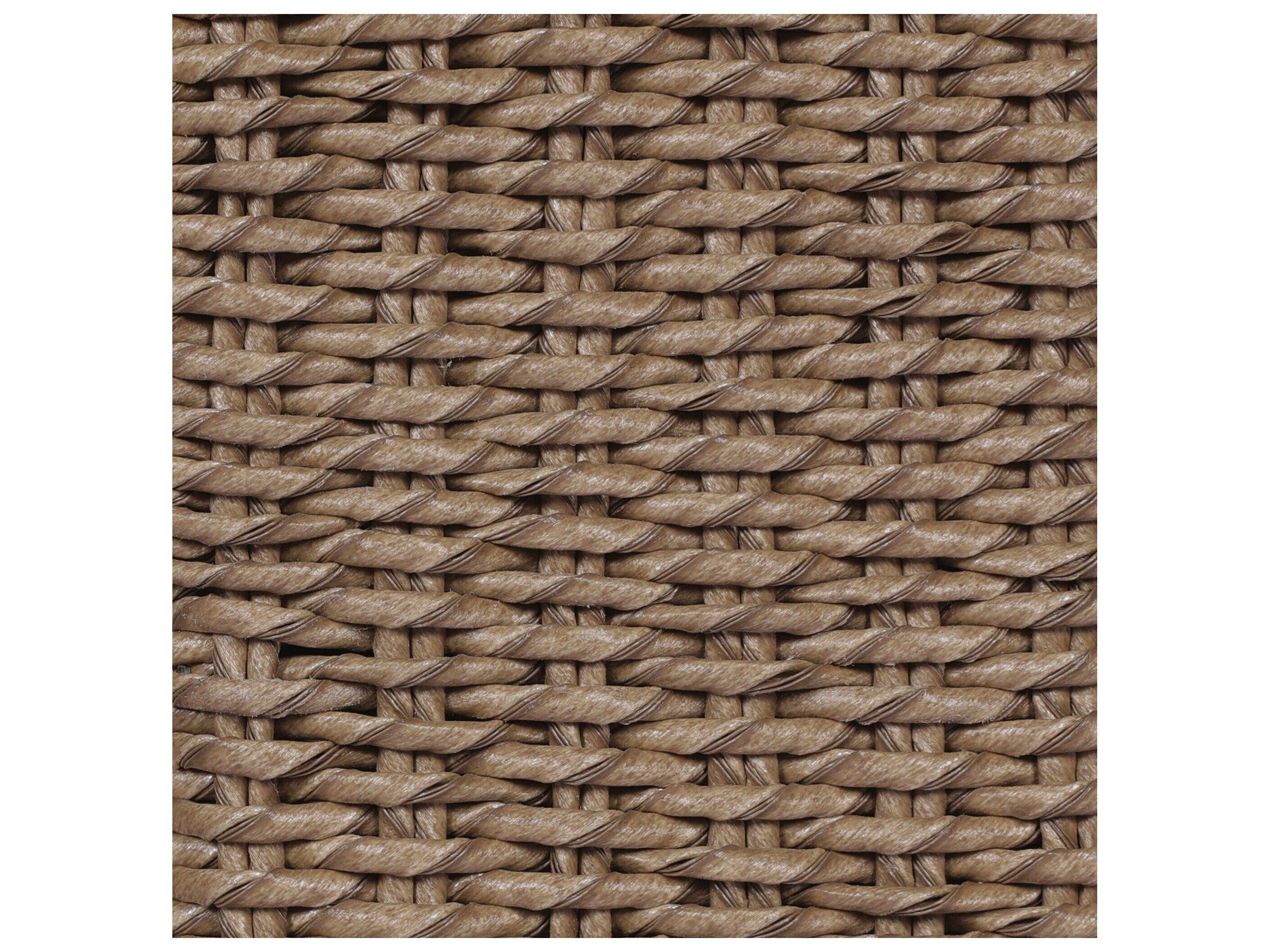 Four Hands Outdoor Garwood Santoro Teak Wicker Lounge Chair in Ellor Brown