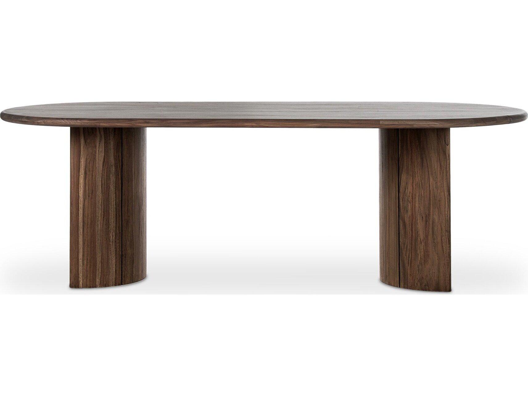 Four Hands Outdoor Duvall Paden Teak 94" x 42" Oval Dining Table