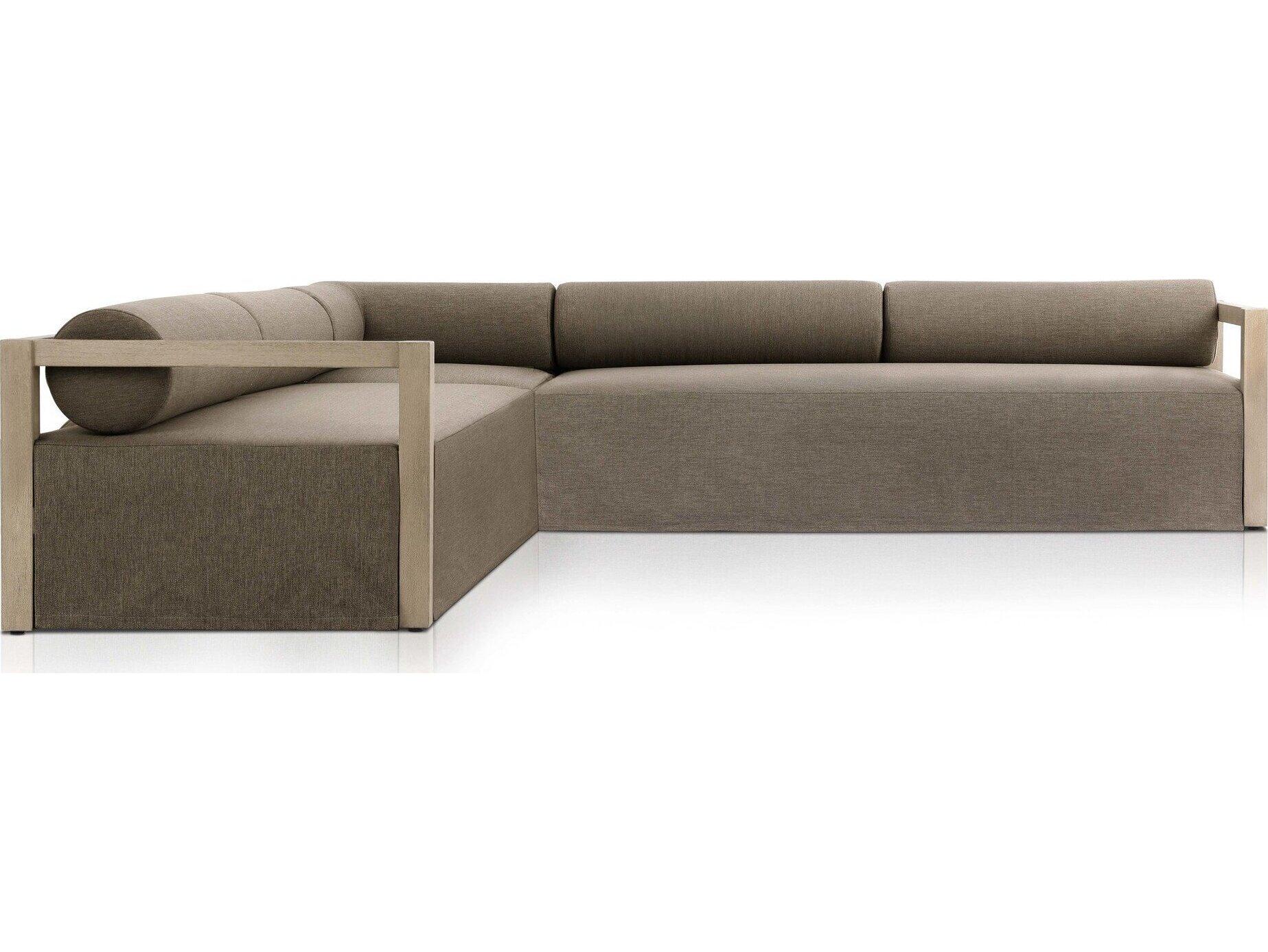 Four Hands Outdoor Solano Laskin 3 - Piece Sectional Sofa