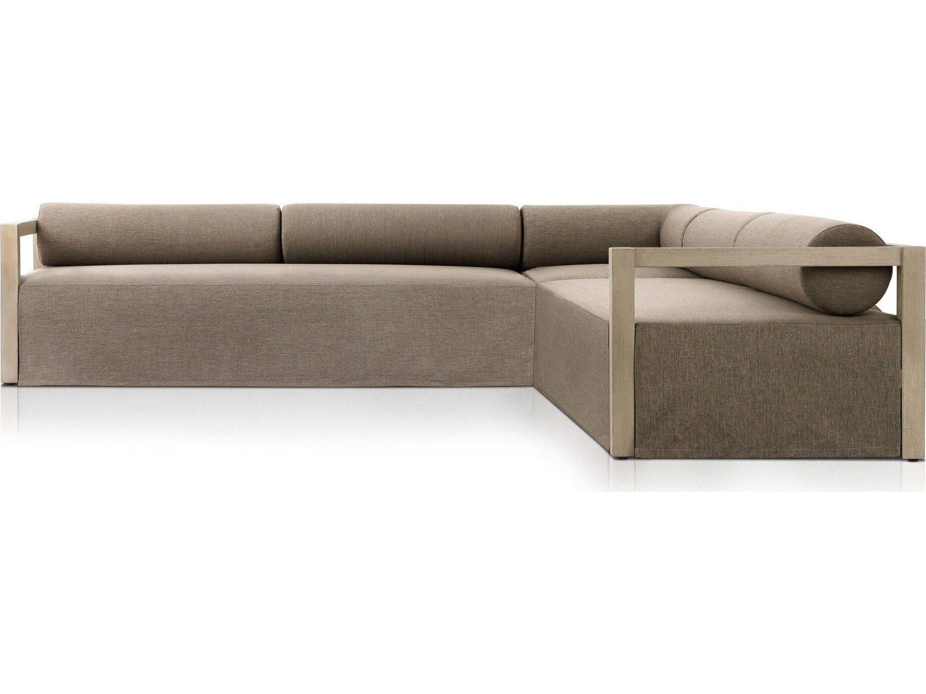 Four Hands Outdoor Solano Laskin 3 - Piece Sectional Sofa
