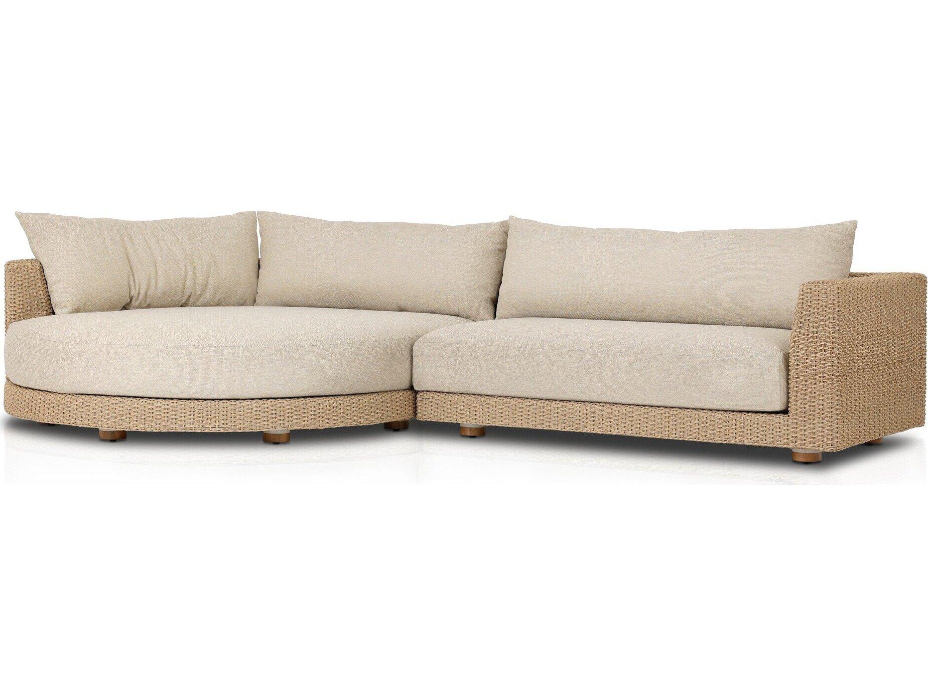Four Hands Outdoor Solano Casa Cream Cushion Sectional