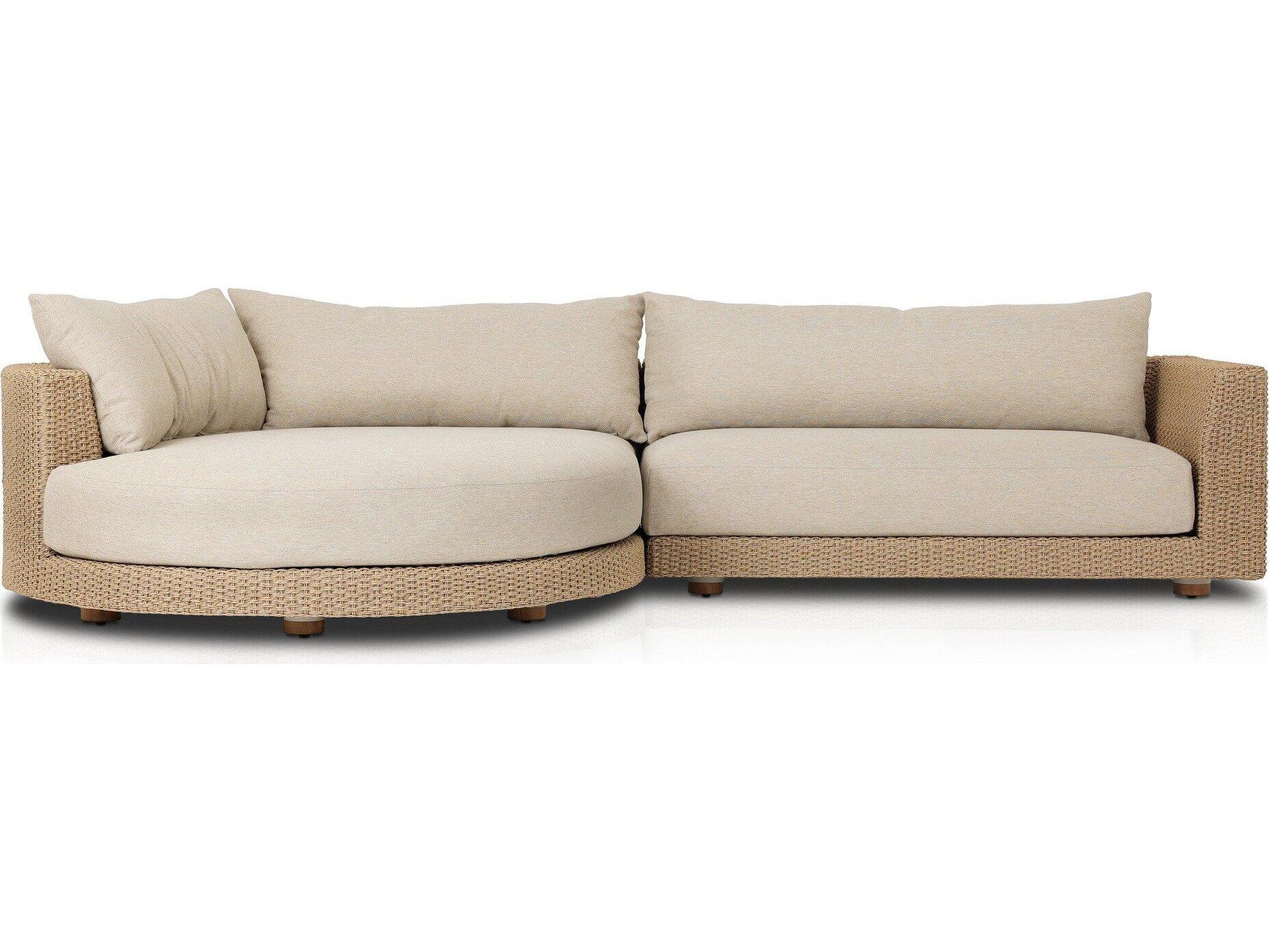 Four Hands Outdoor Solano Casa Cream Cushion Sectional