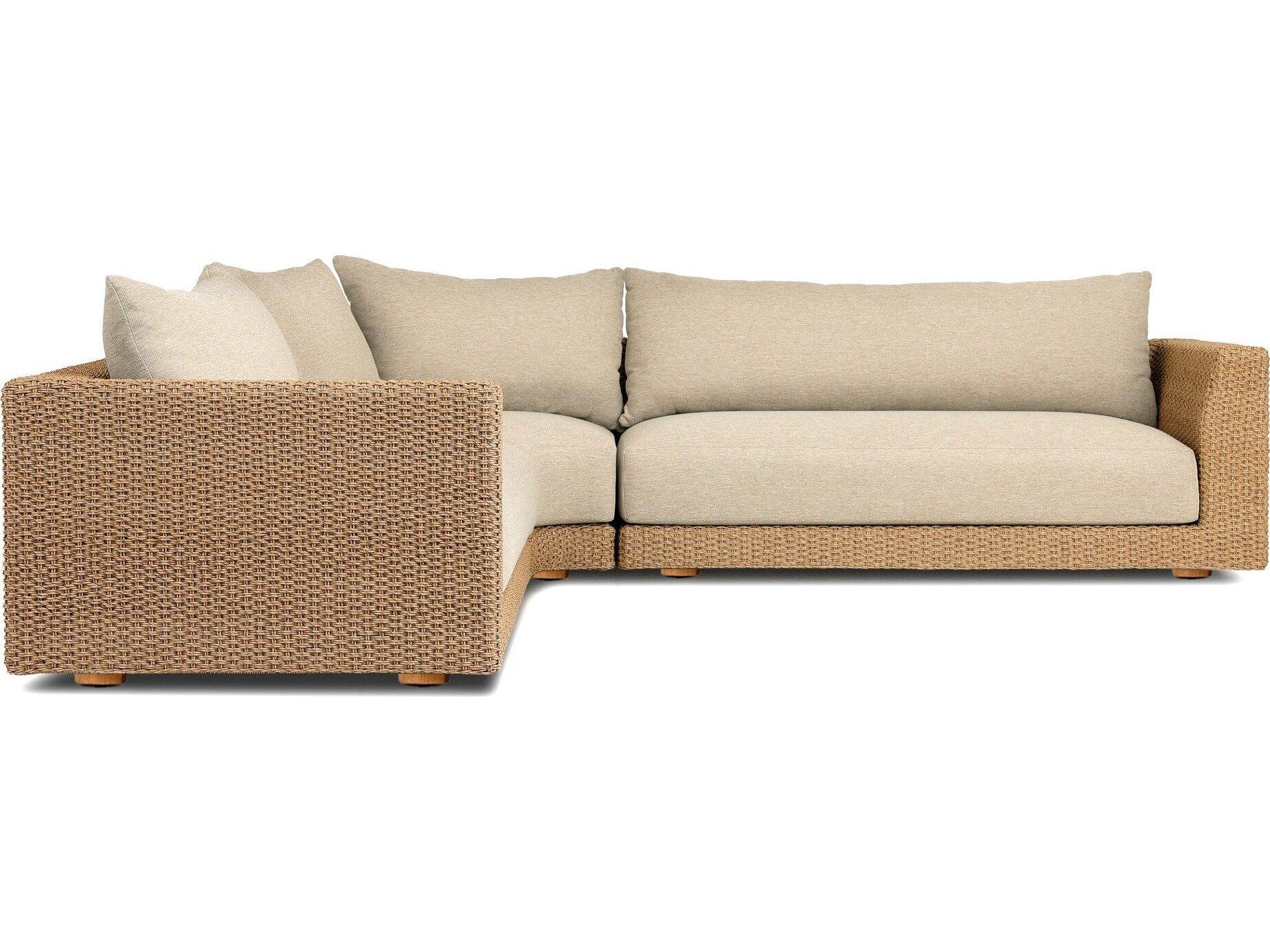 Four Hands Outdoor Solano Casa Cream Cushion Sectional