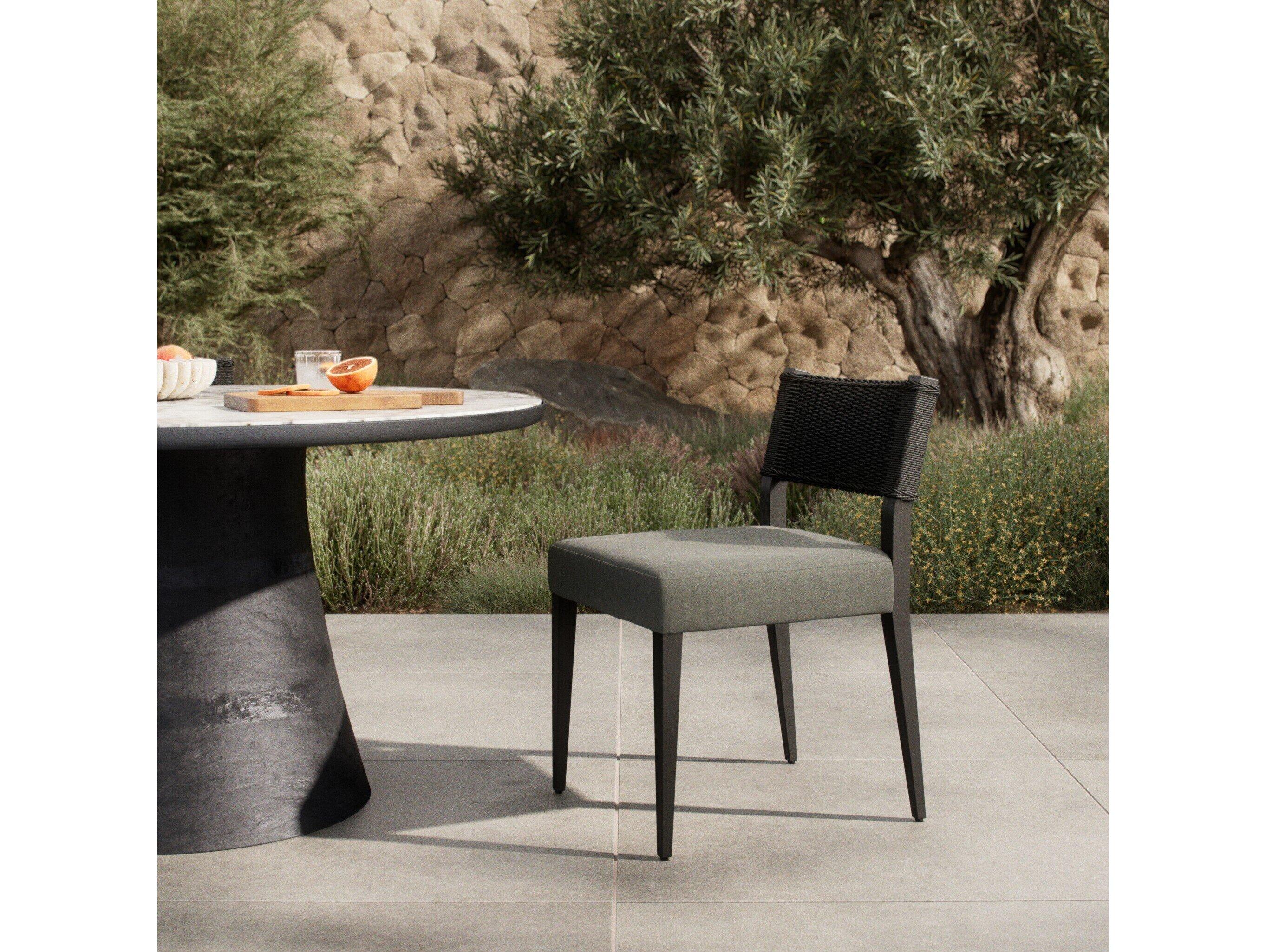 Four Hands Outdoor Garwood Ferris Dining Chair - Arashi Graphite